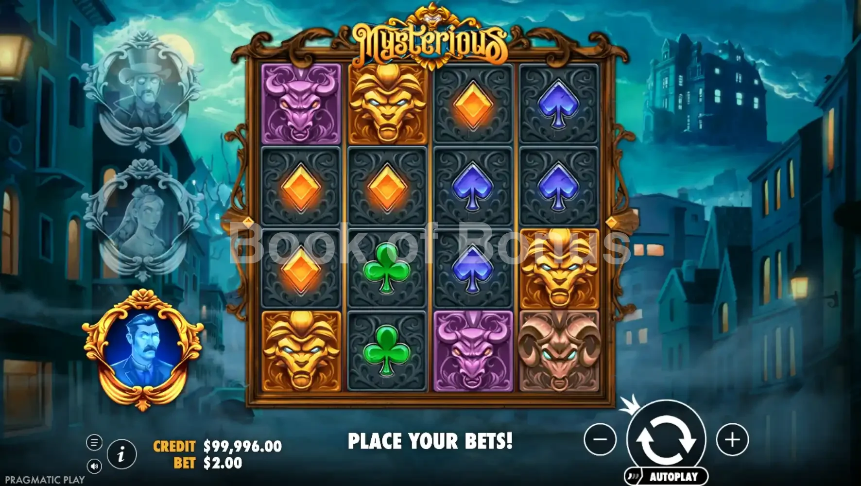Mysterious par Pragmatic Play - base game 2