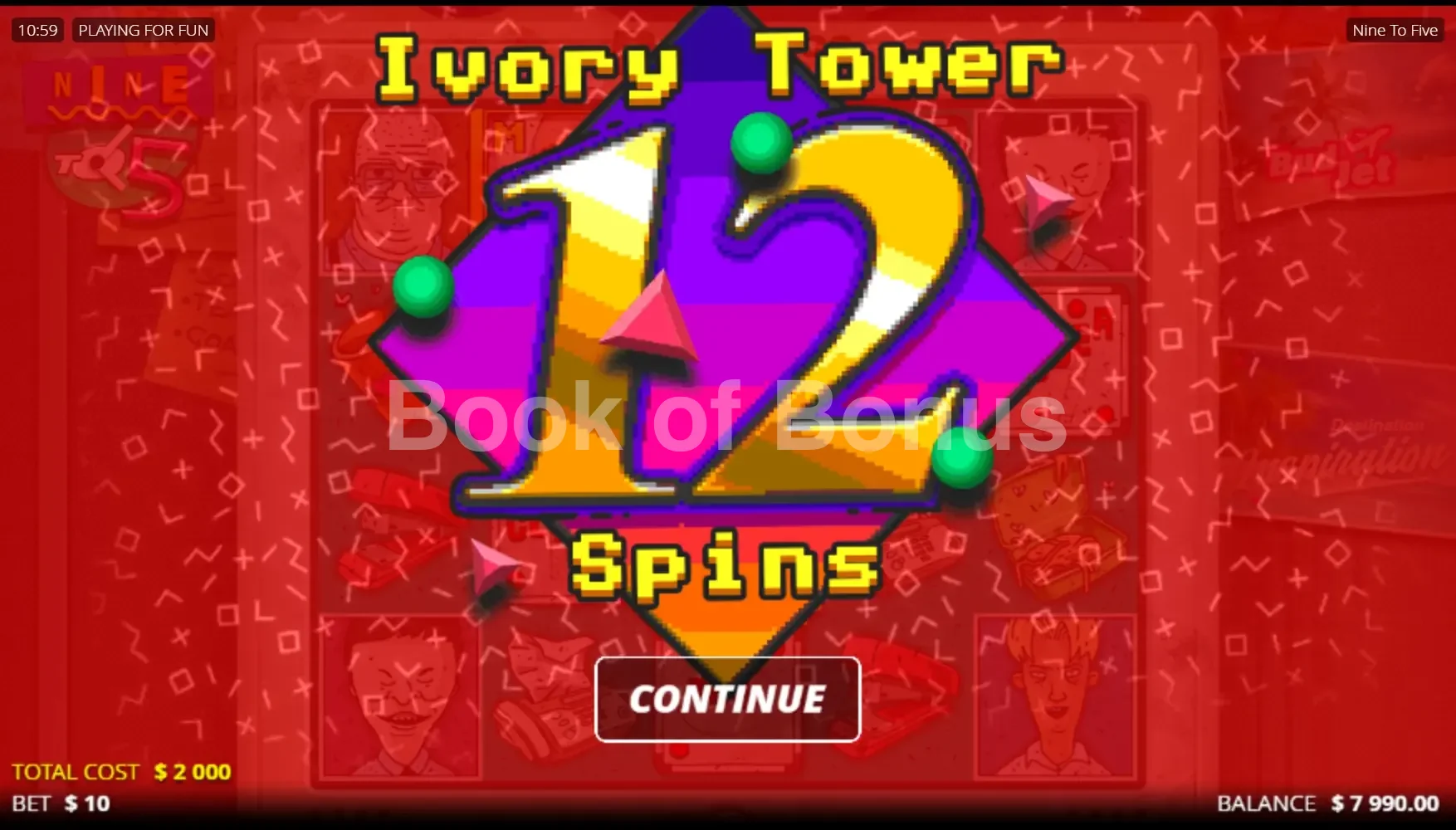Nine To Five par Nolimit City - tours gratuits