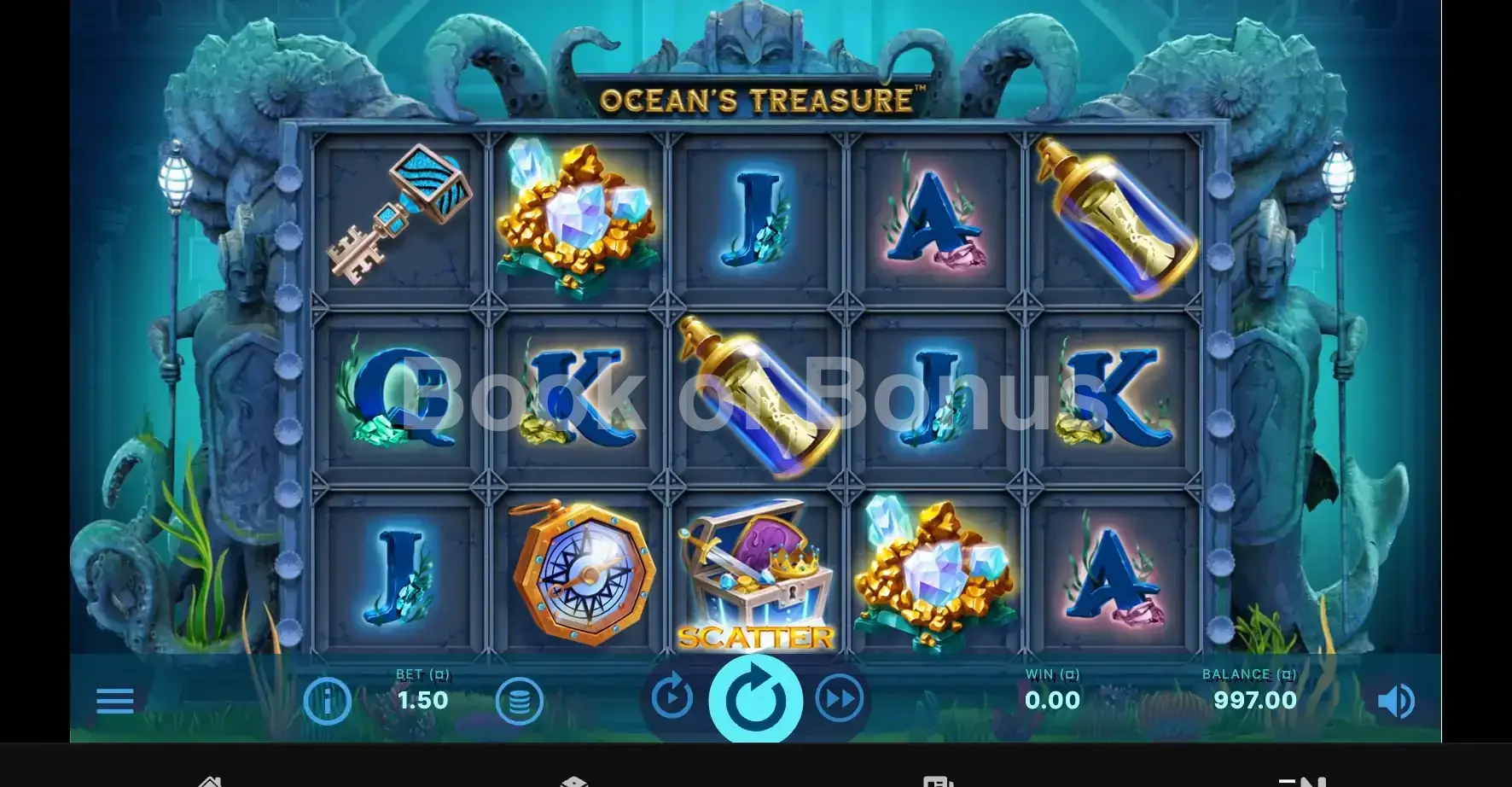 Ocean's Treasure par NetEnt - base game 2
