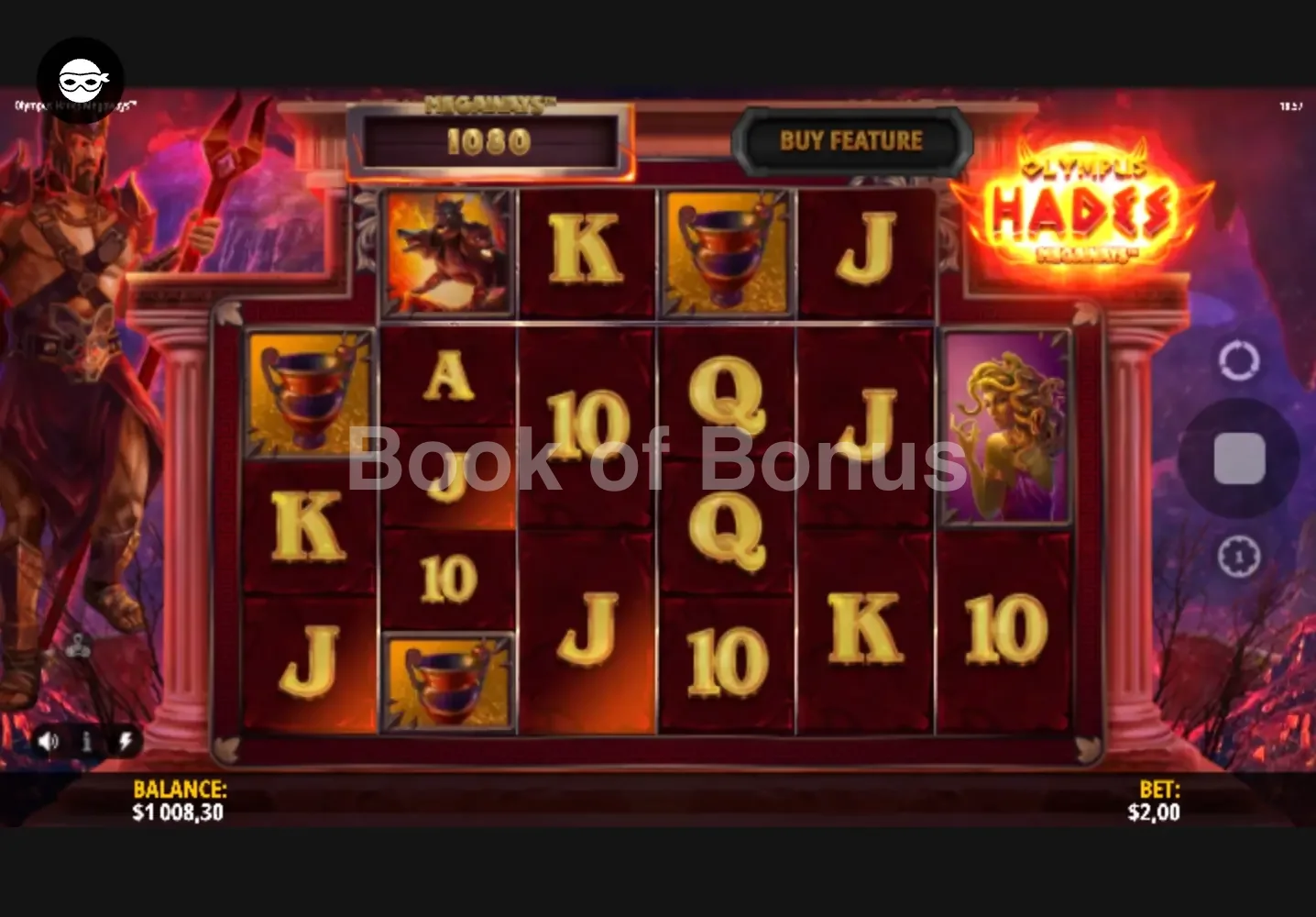 Olympus Hades Megaways par iSoftBet - base game 2