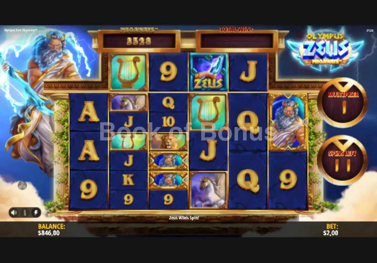 Olympus Zeus Megaways par iSoftBet - tours gratuits