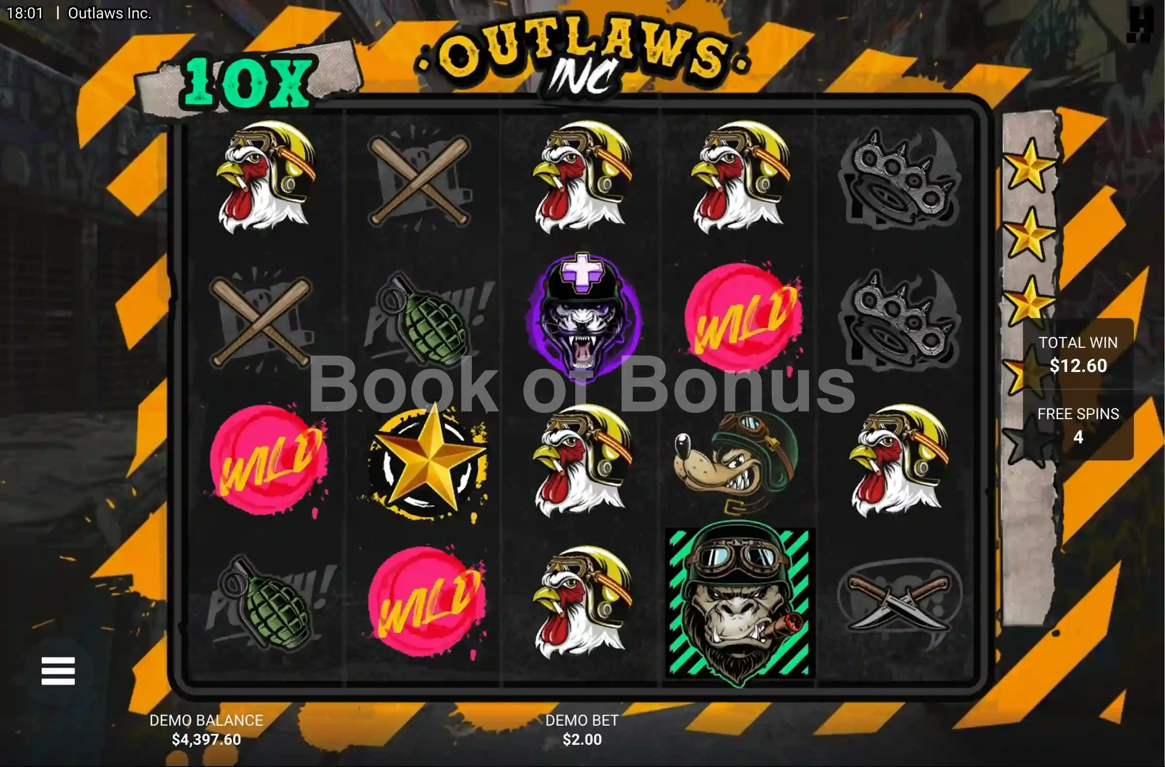 Outlaws Inc par Hacksaw Gaming - tours gratuits