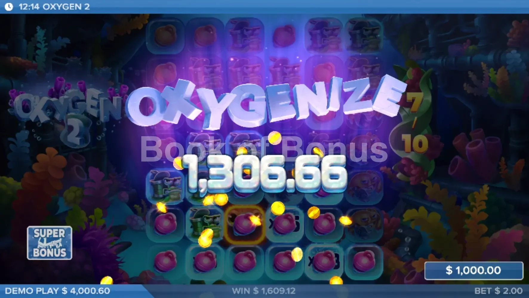 Oxygen 2 par ELK Studios - gros gain