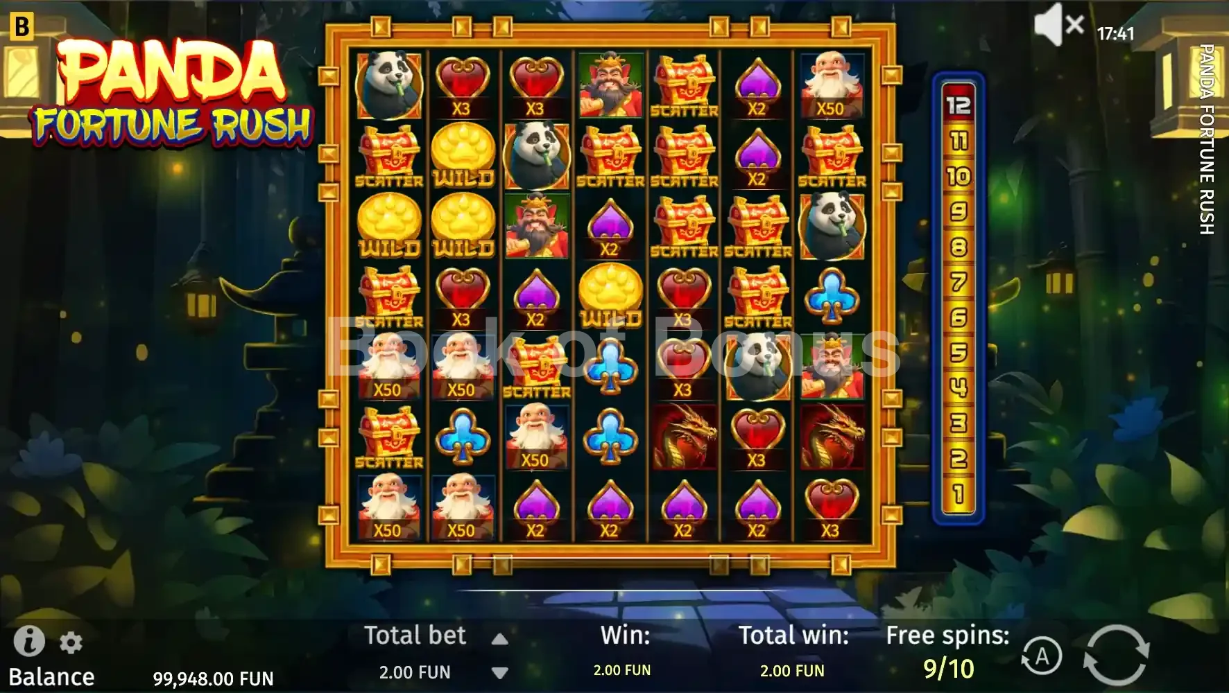 Tours gratuits Panda Fortune Rush