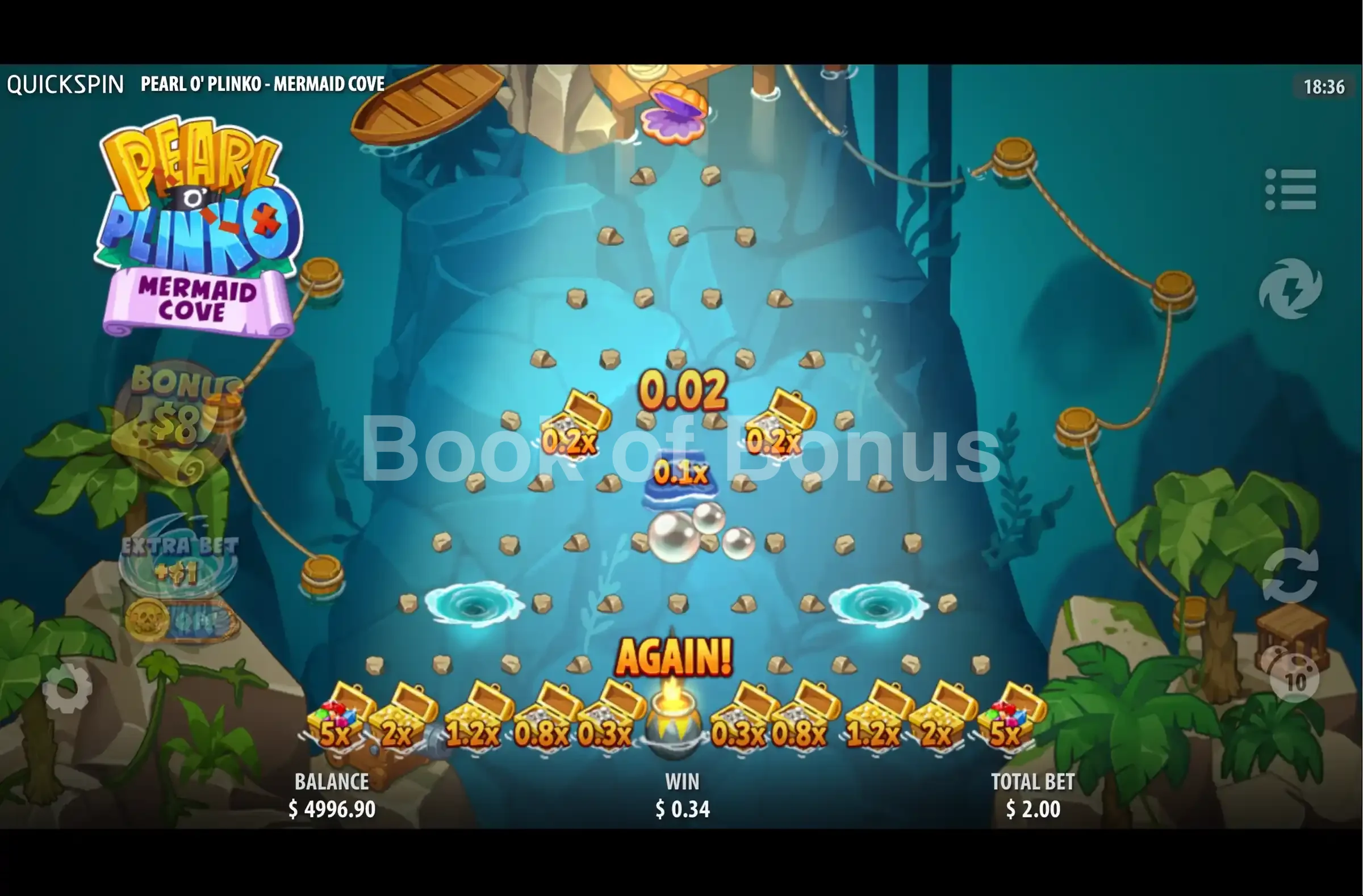Jeu de base Pearl O Plinko Mermaid Cove