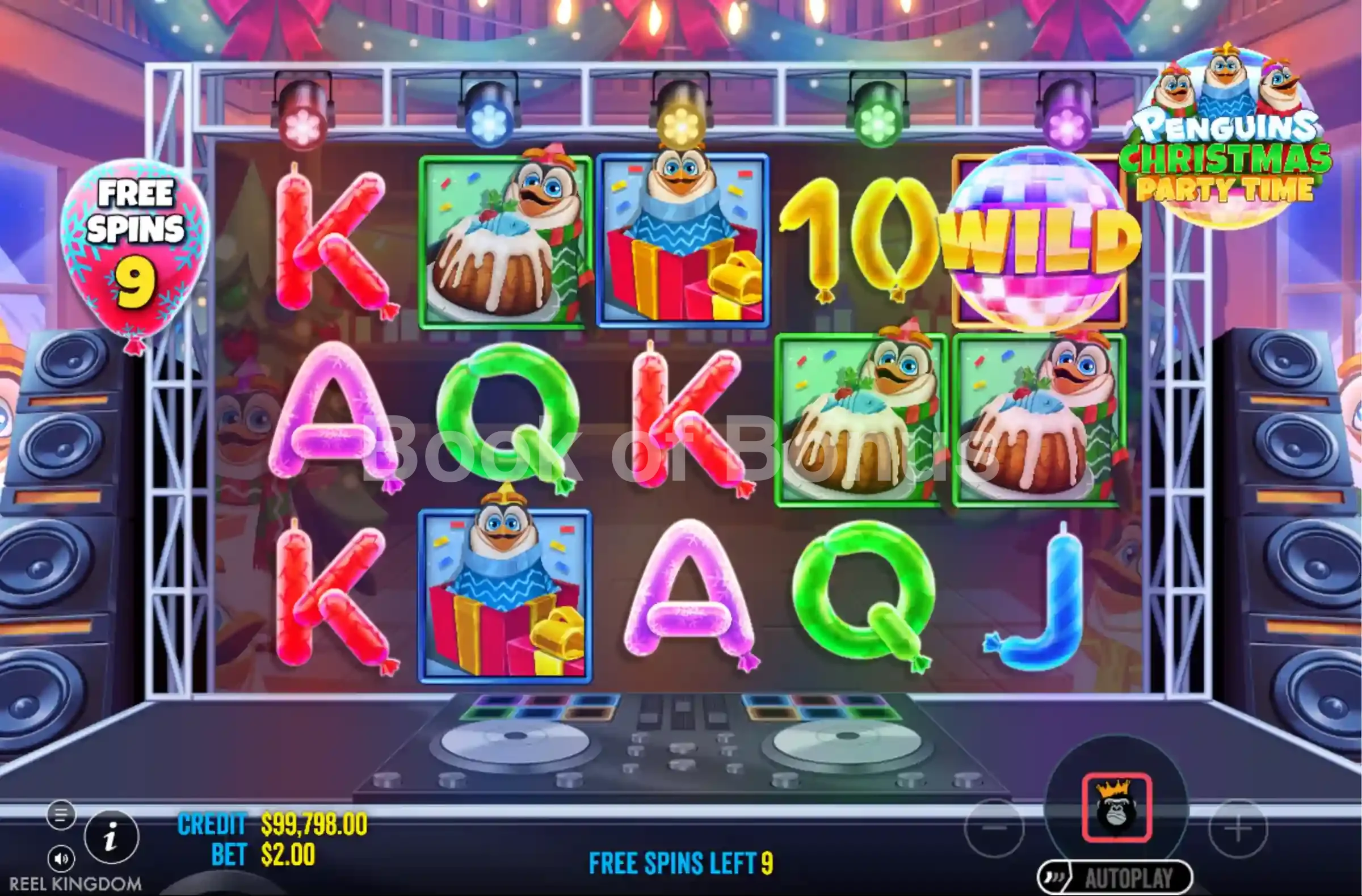 Penguins Christmas Party Time par Reel Kingdom - tours gratuits