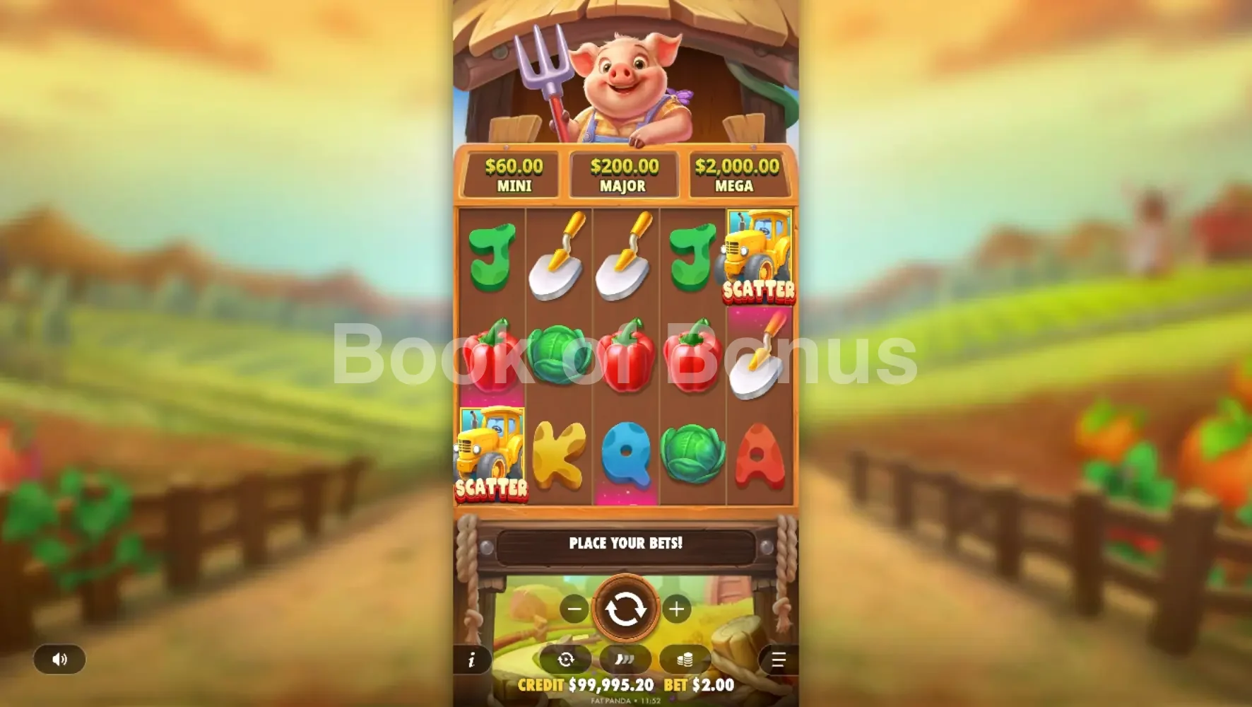 Pig Farm par Pragmatic Play - base game 2