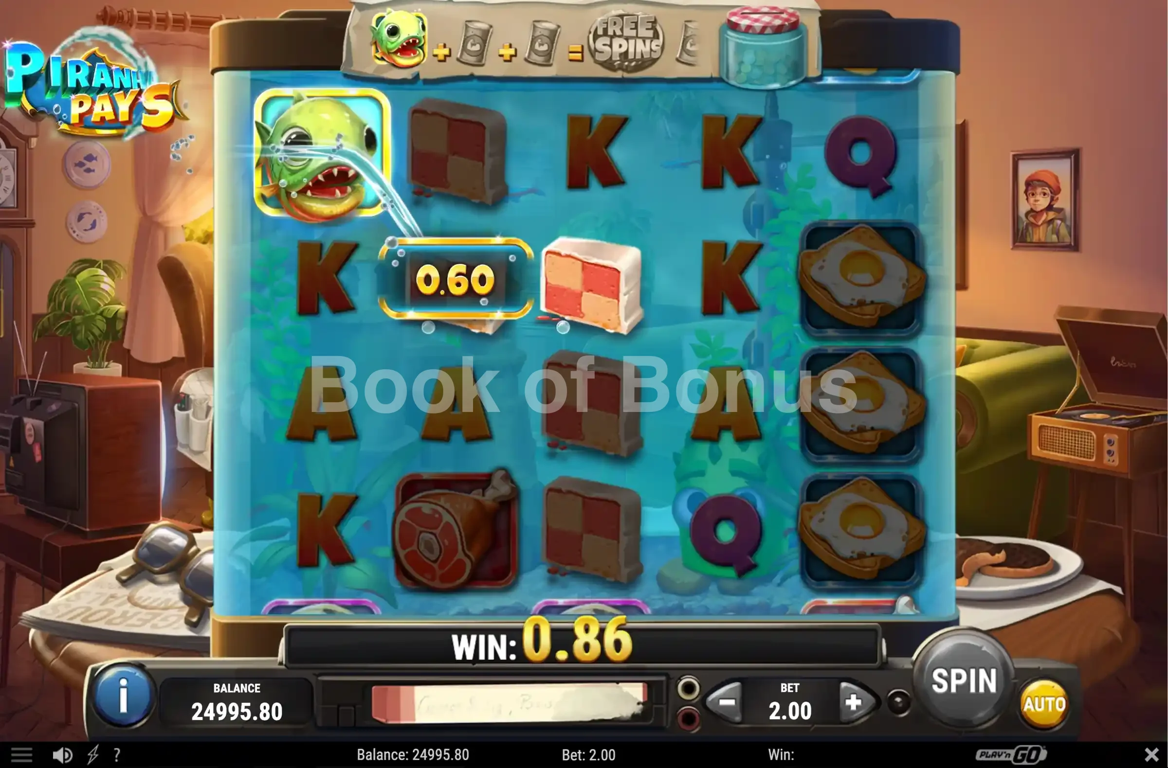 Piranha Pays par Play'n GO - base game 2