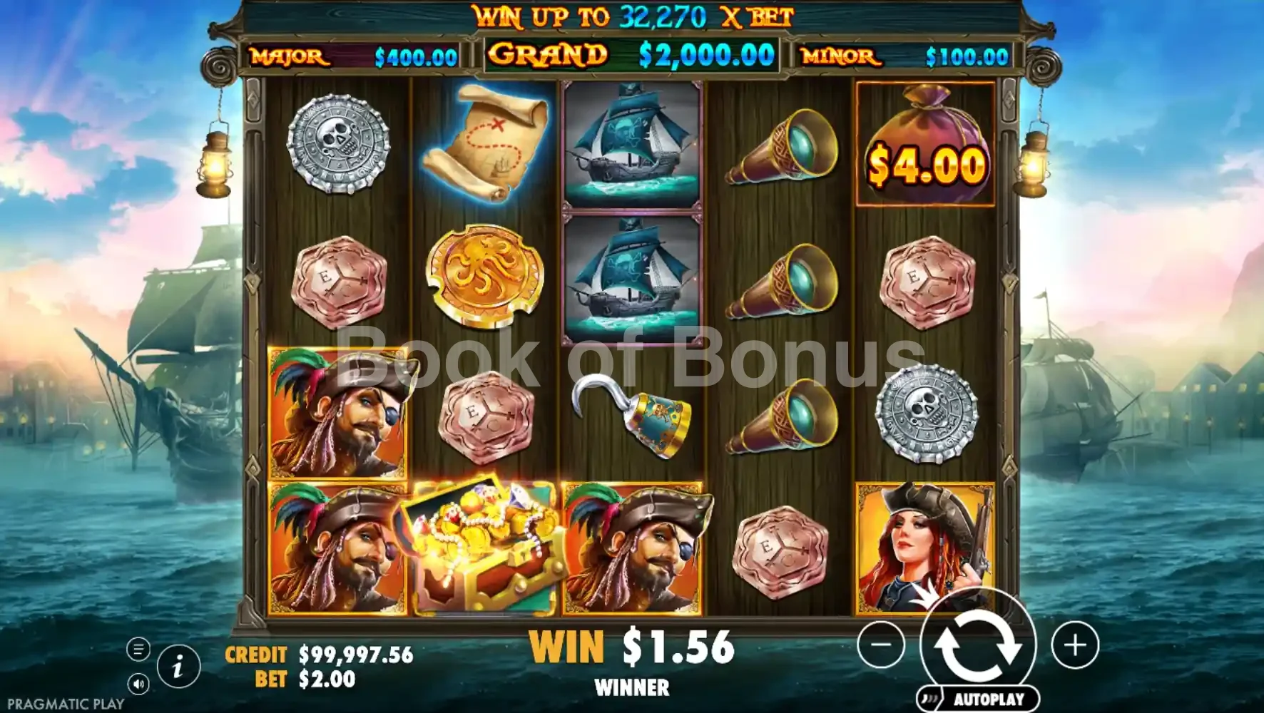 Pirate Gold par Pragmatic Play - base game 2