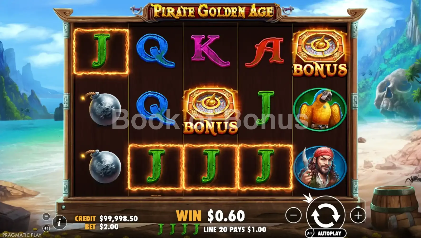 Pirate Golden Age par Pragmatic Play - base game 2