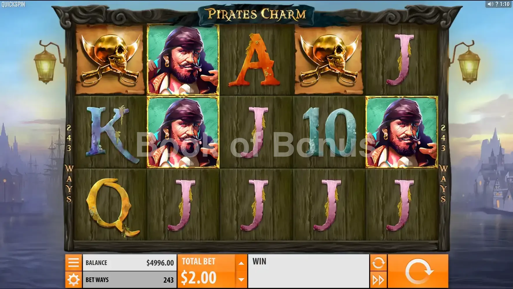 Pirate's Charm par Quickspin - base game 2