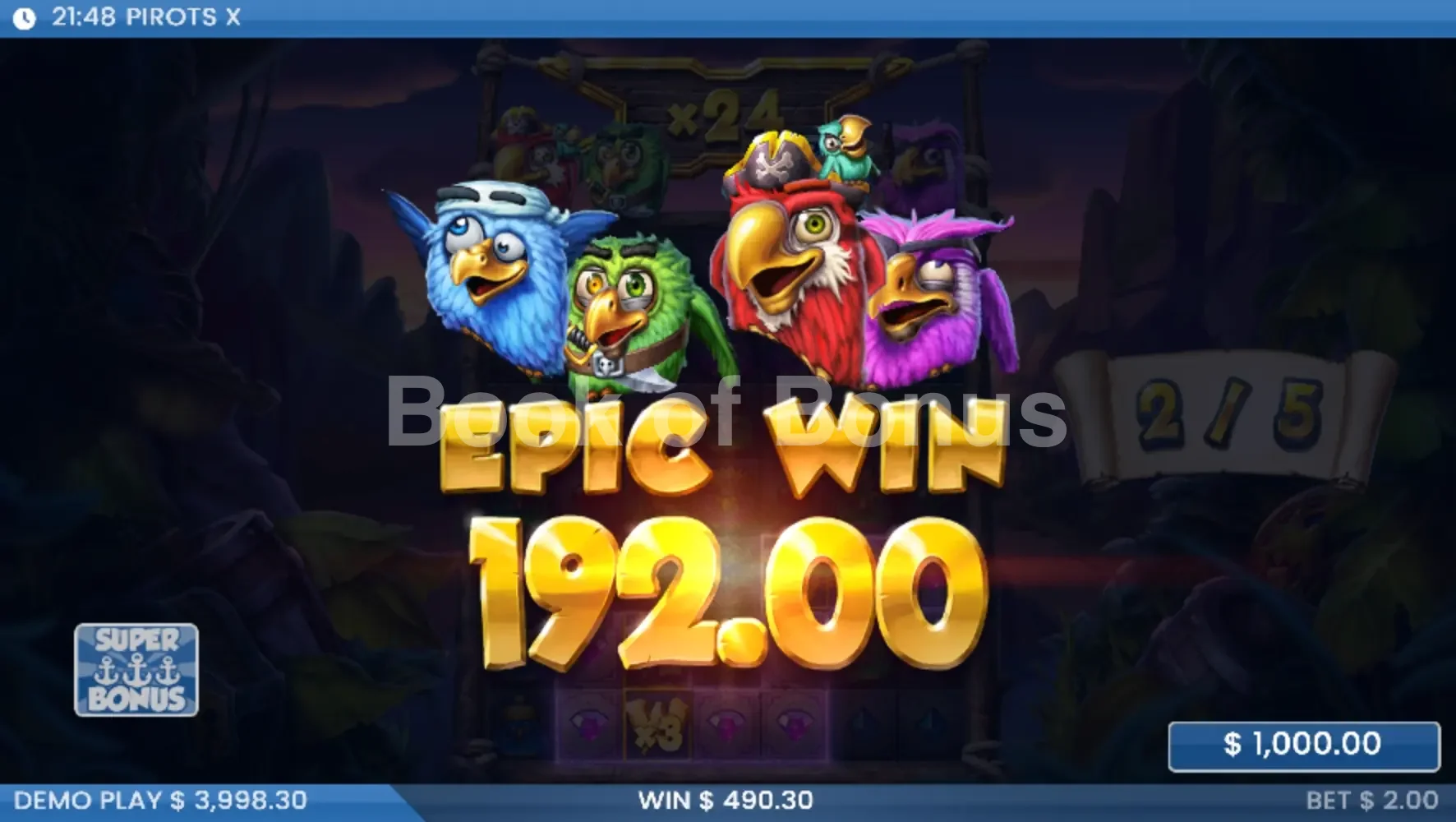 Grand gain Pirots X