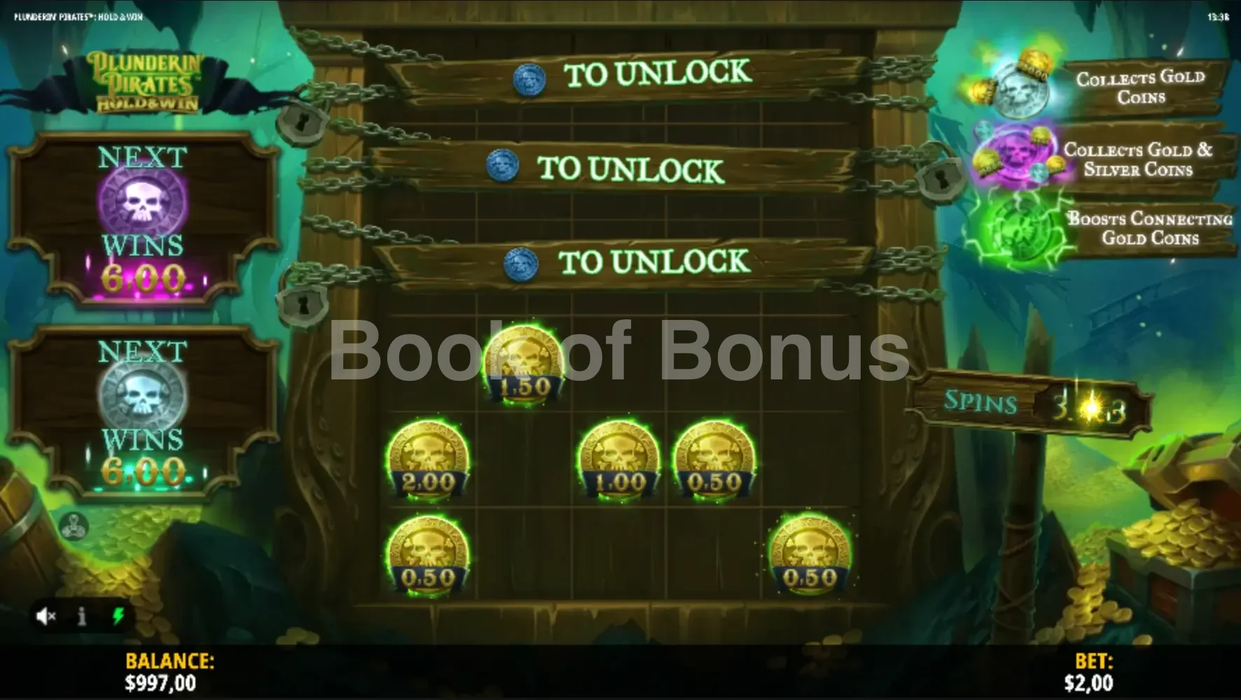 Plunderin’ Pirates Hold & Win par iSoftBet - tours gratuits
