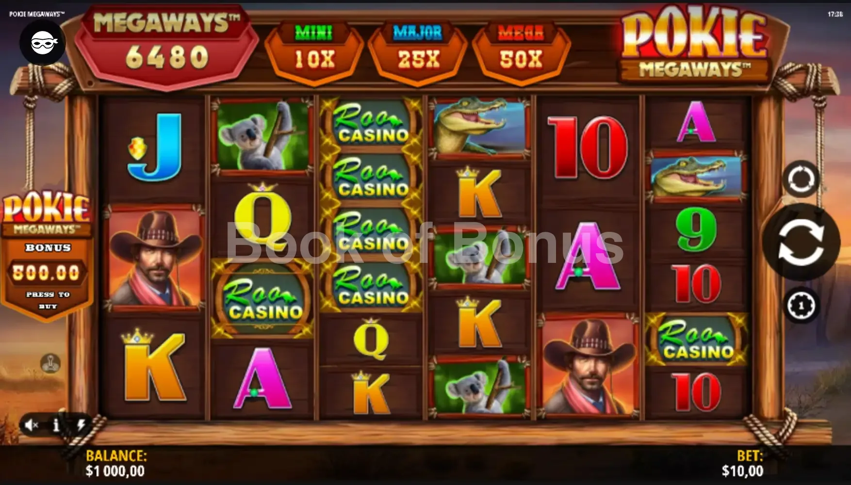 Pokie Megaways par iSoftBet - jeu de base et disposition des rouleaux