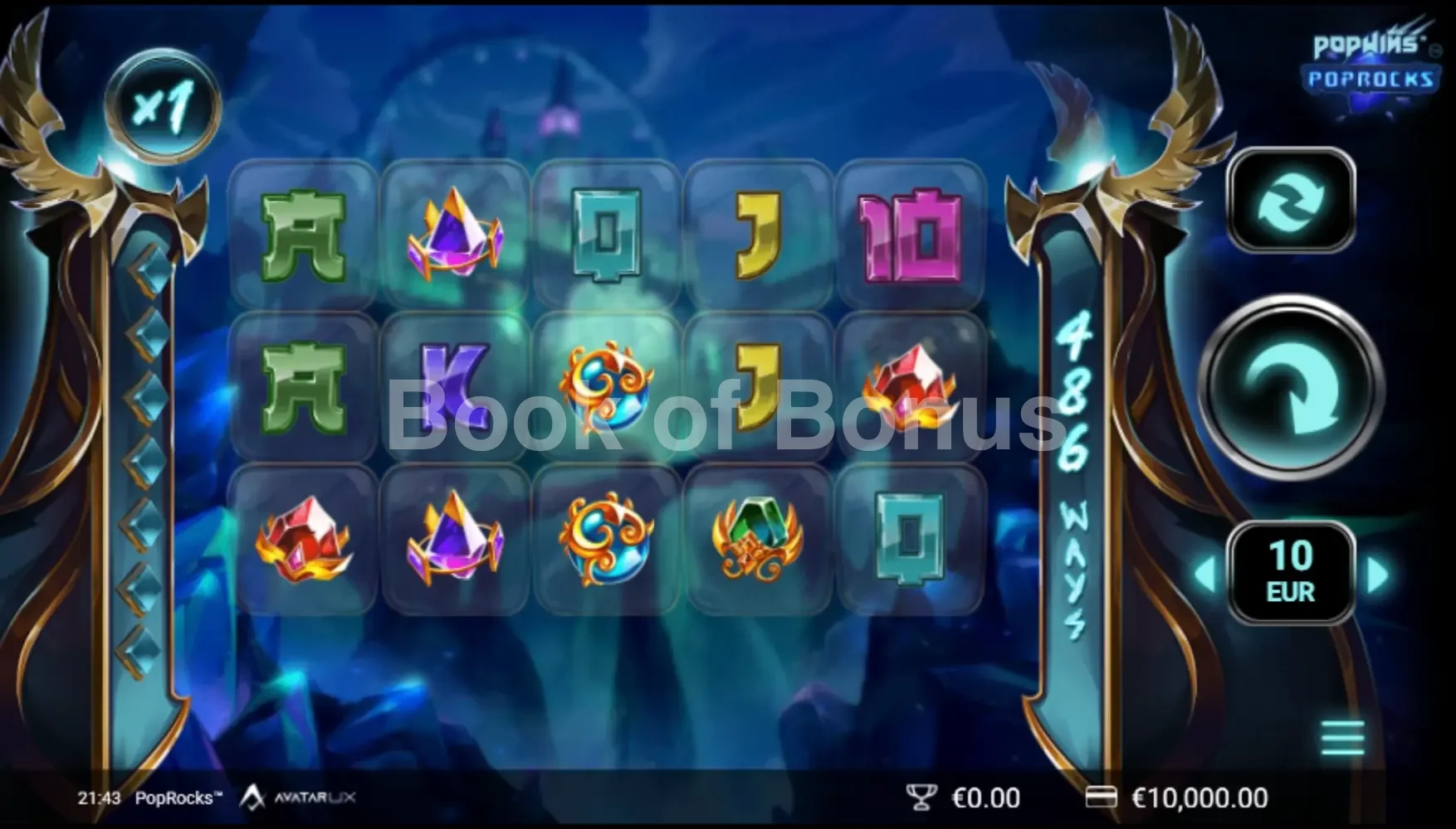 PopRocks par Avatar UX - jeu de base et disposition des rouleaux