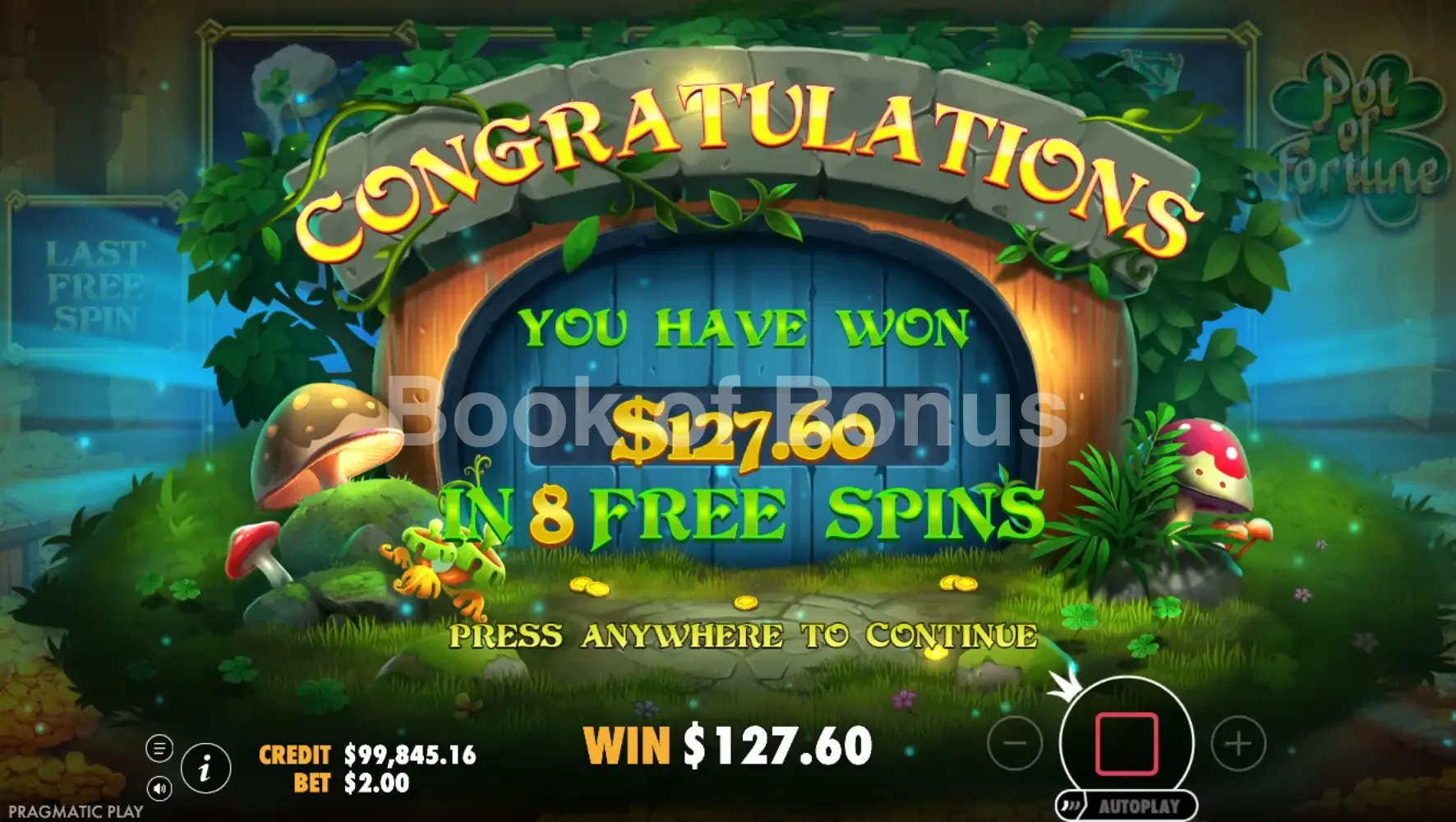Grand gain Pot of Fortune