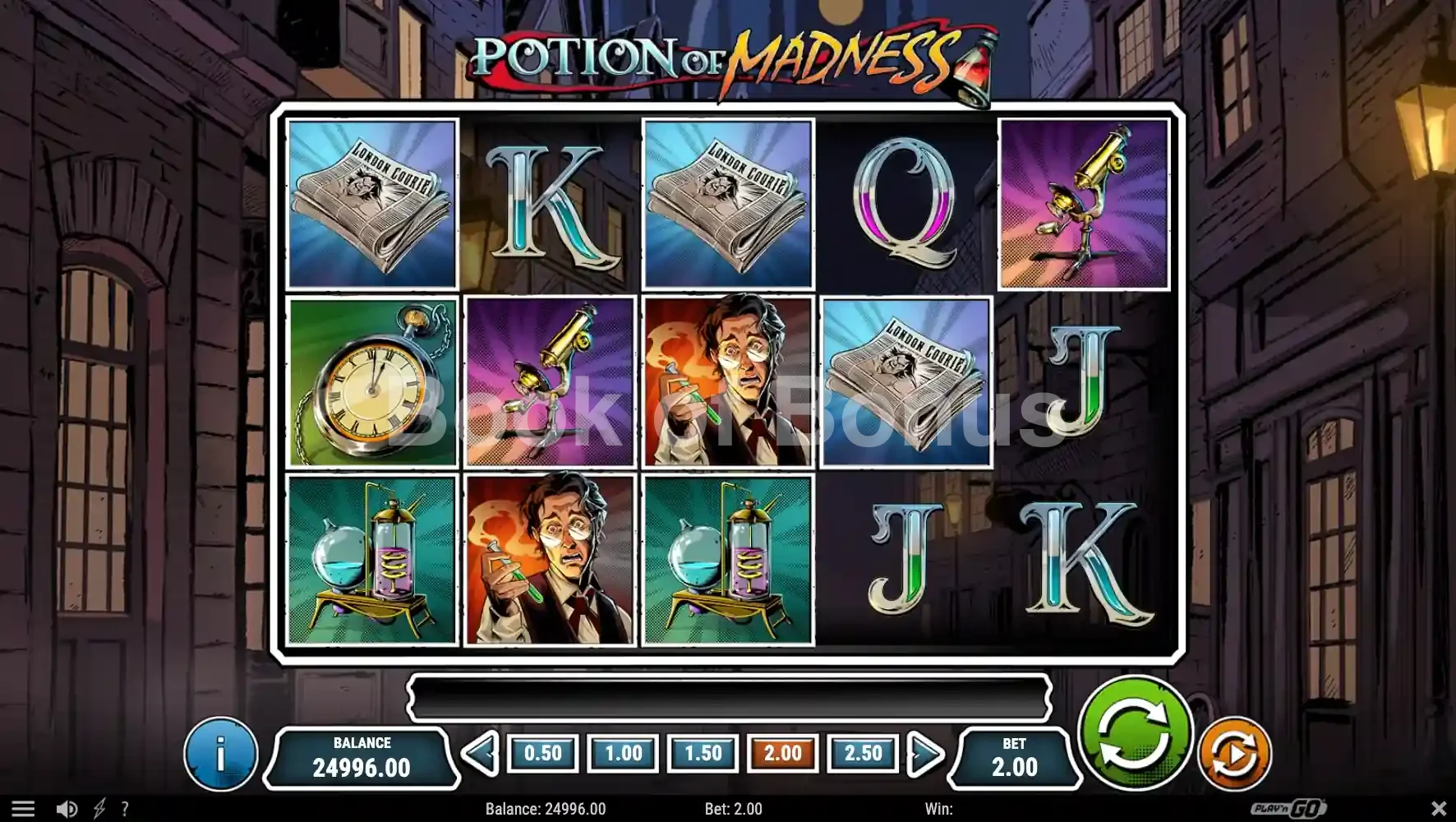Potion of Madness par Play'n GO - base game 2