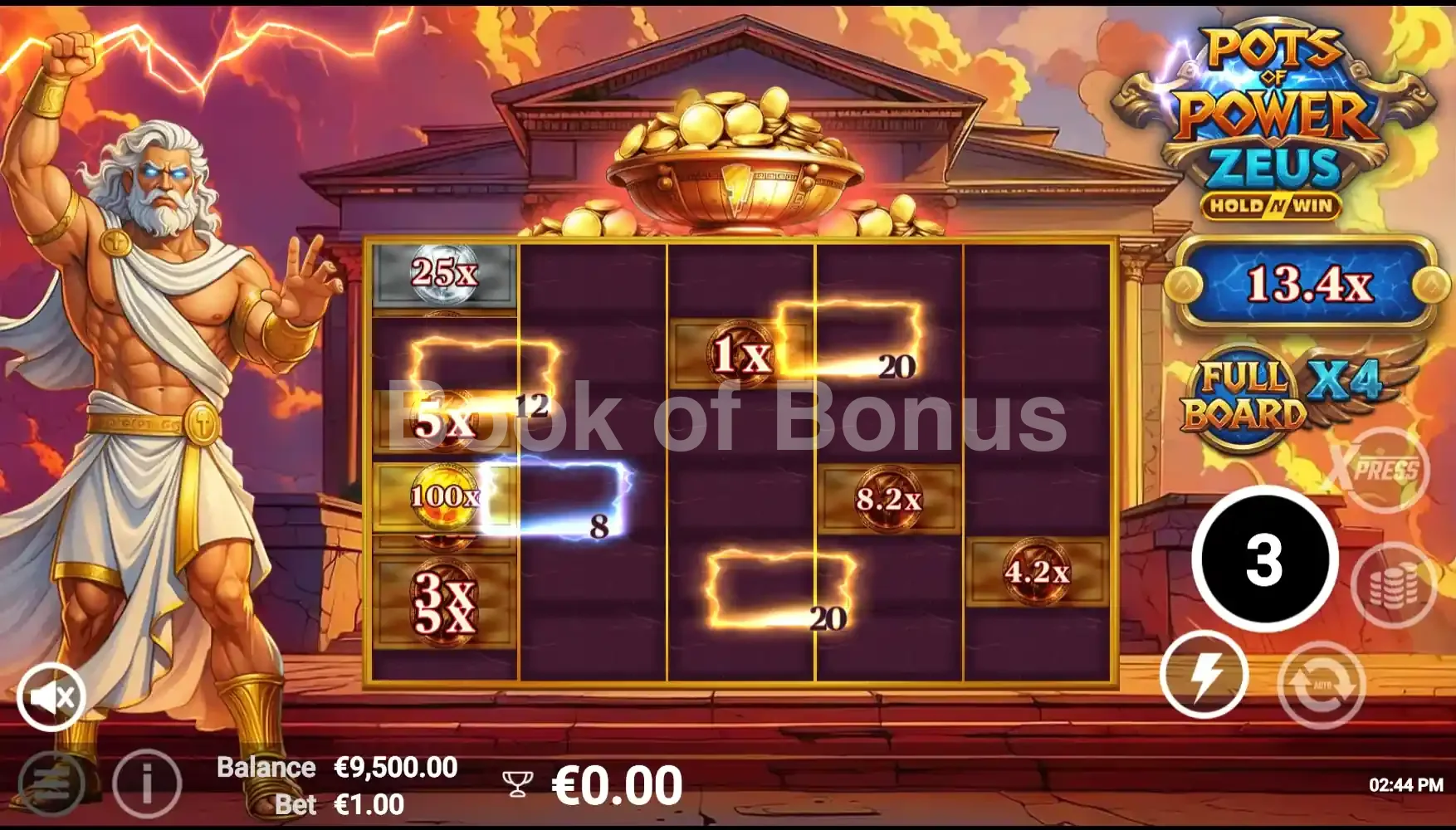 Pots of Power Zeus par Avatar UX - tours gratuits