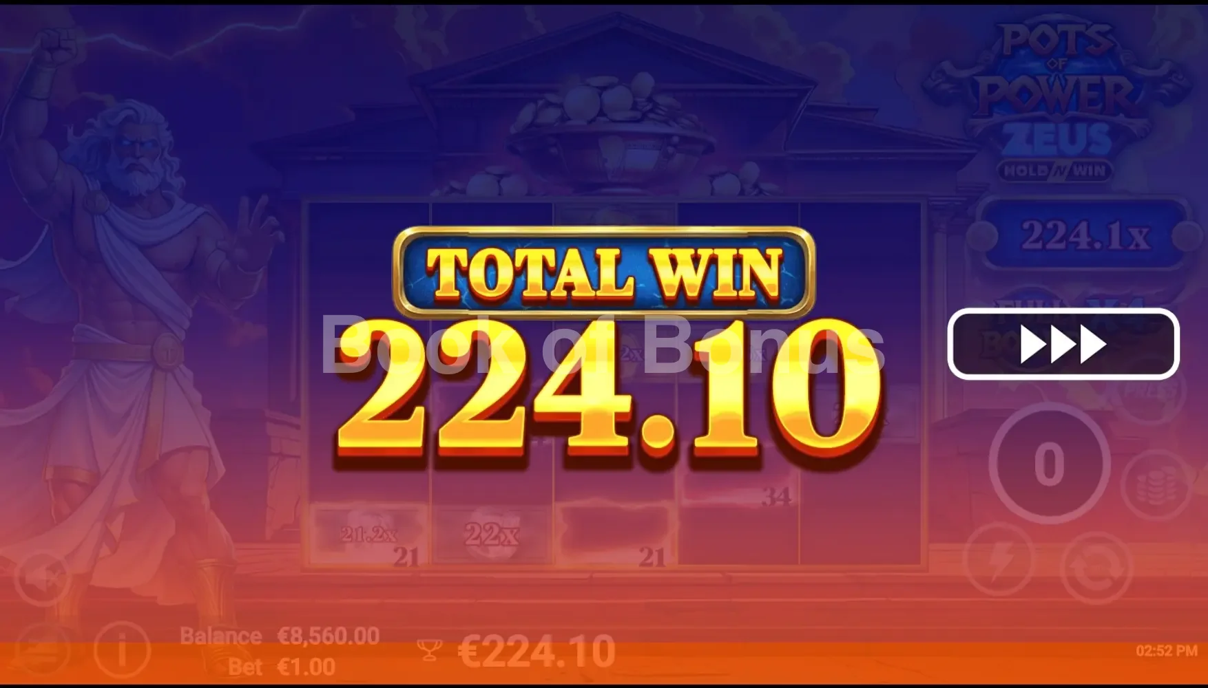 Pots of Power Zeus par Avatar UX - bonus result