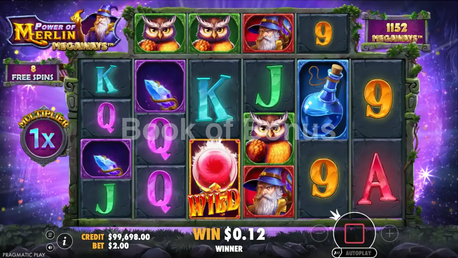 Power of Merlin Megaways par Pragmatic Play - tours gratuits