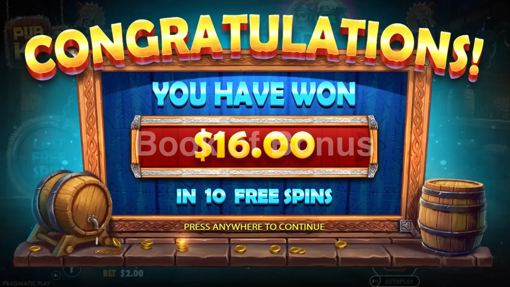 Pub Kings par Pragmatic Play - gros gain
