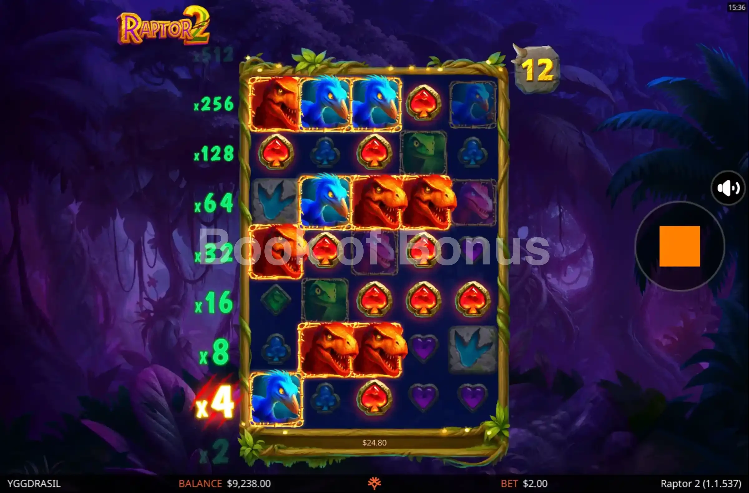 Raptor 2 par Yggdrasil - tours gratuits