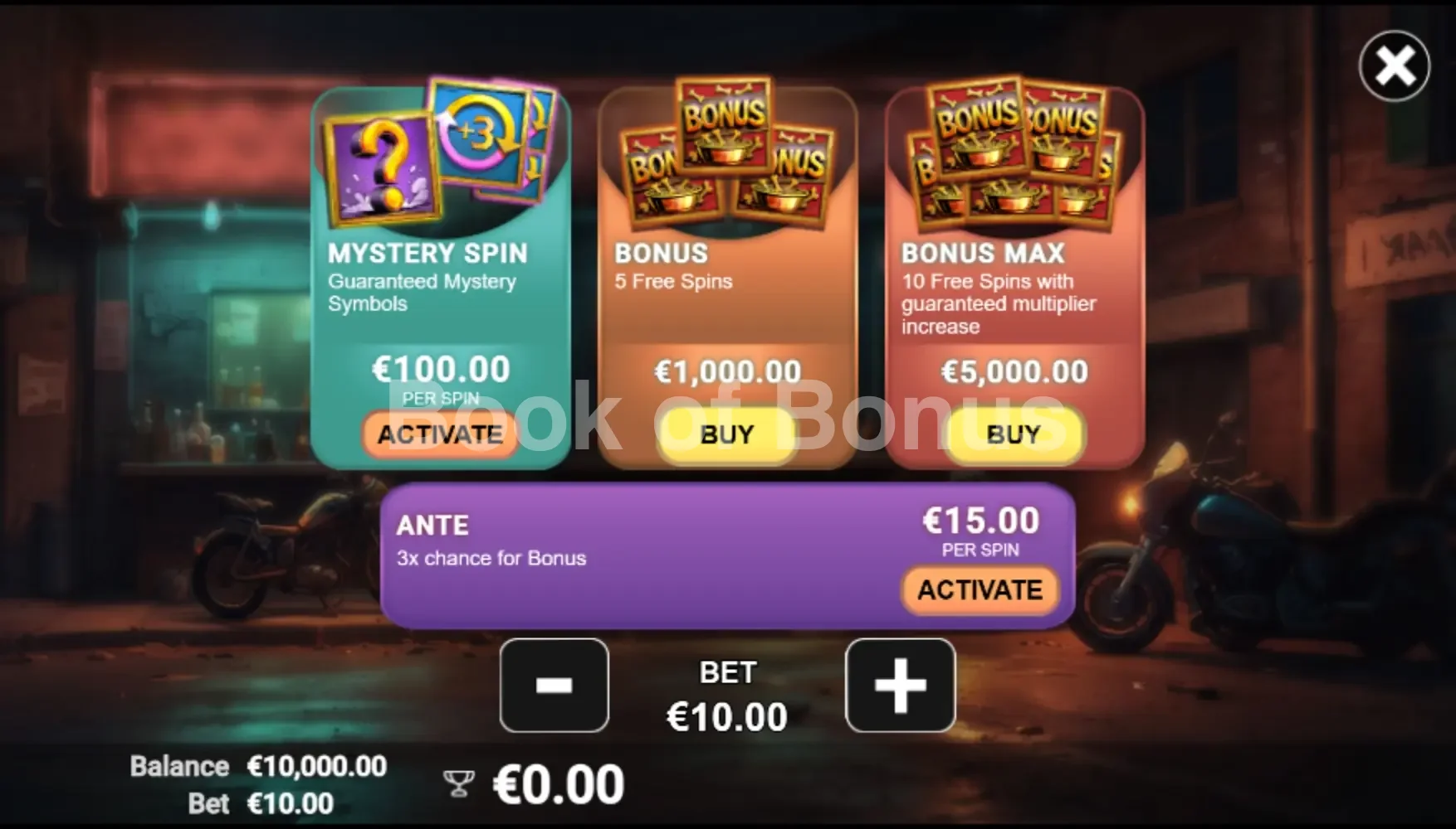 Rebel Paws par Avatar UX - menu d'achat de bonus et options