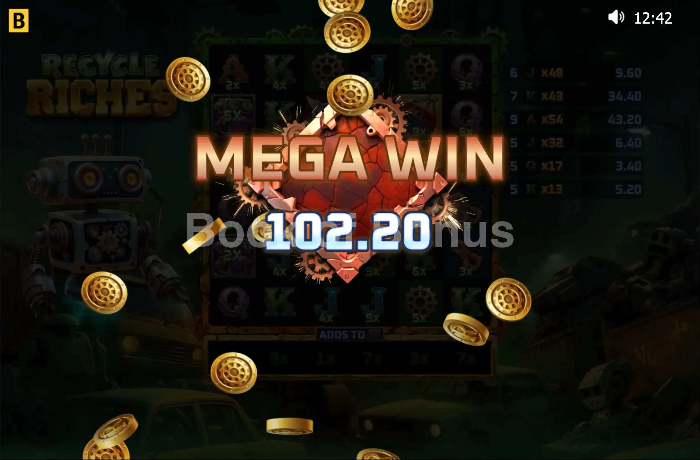 Recycle Riches par BGaming - gros gain