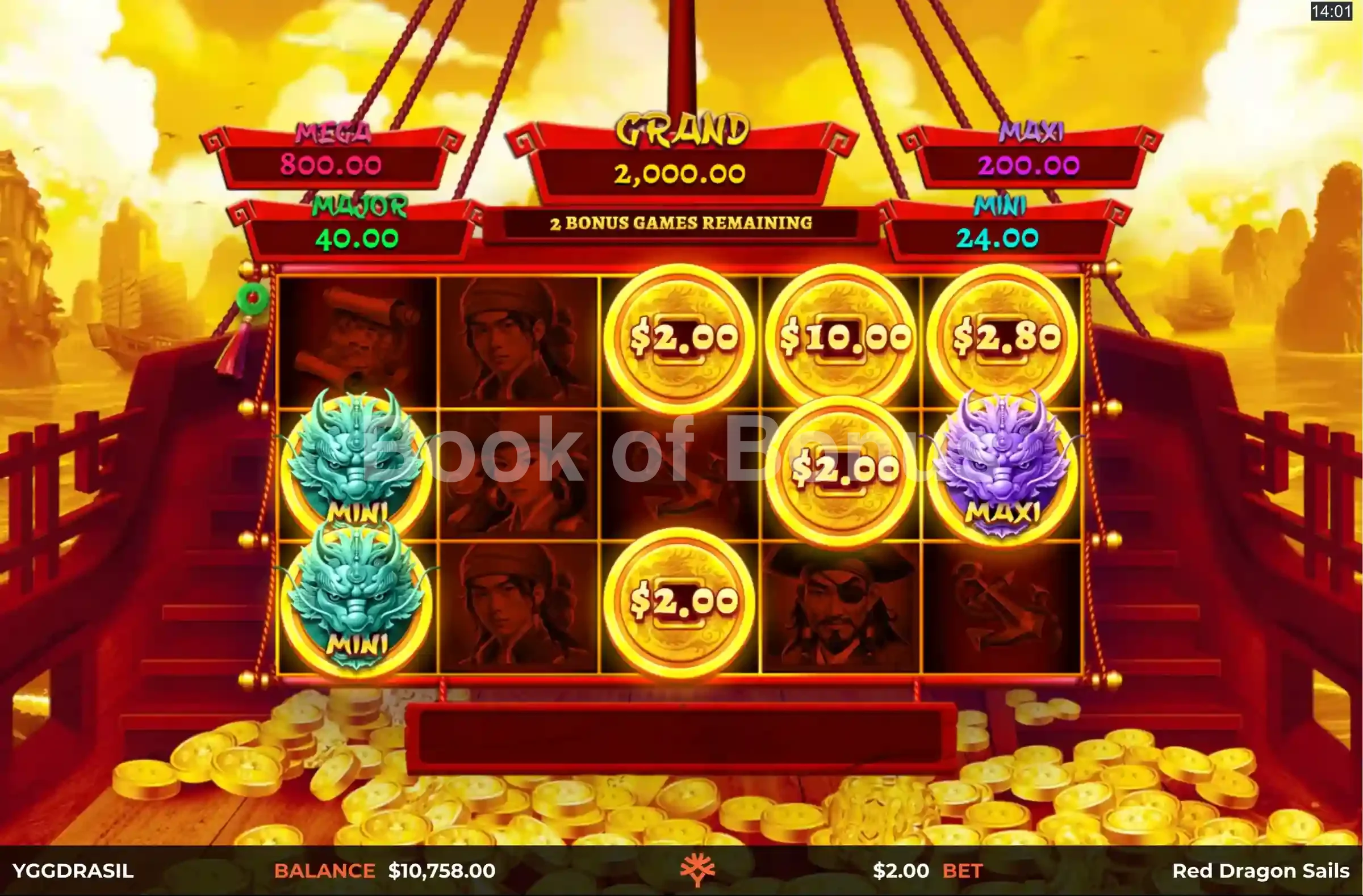 Red Dragon Sails par Yggdrasil - tours gratuits