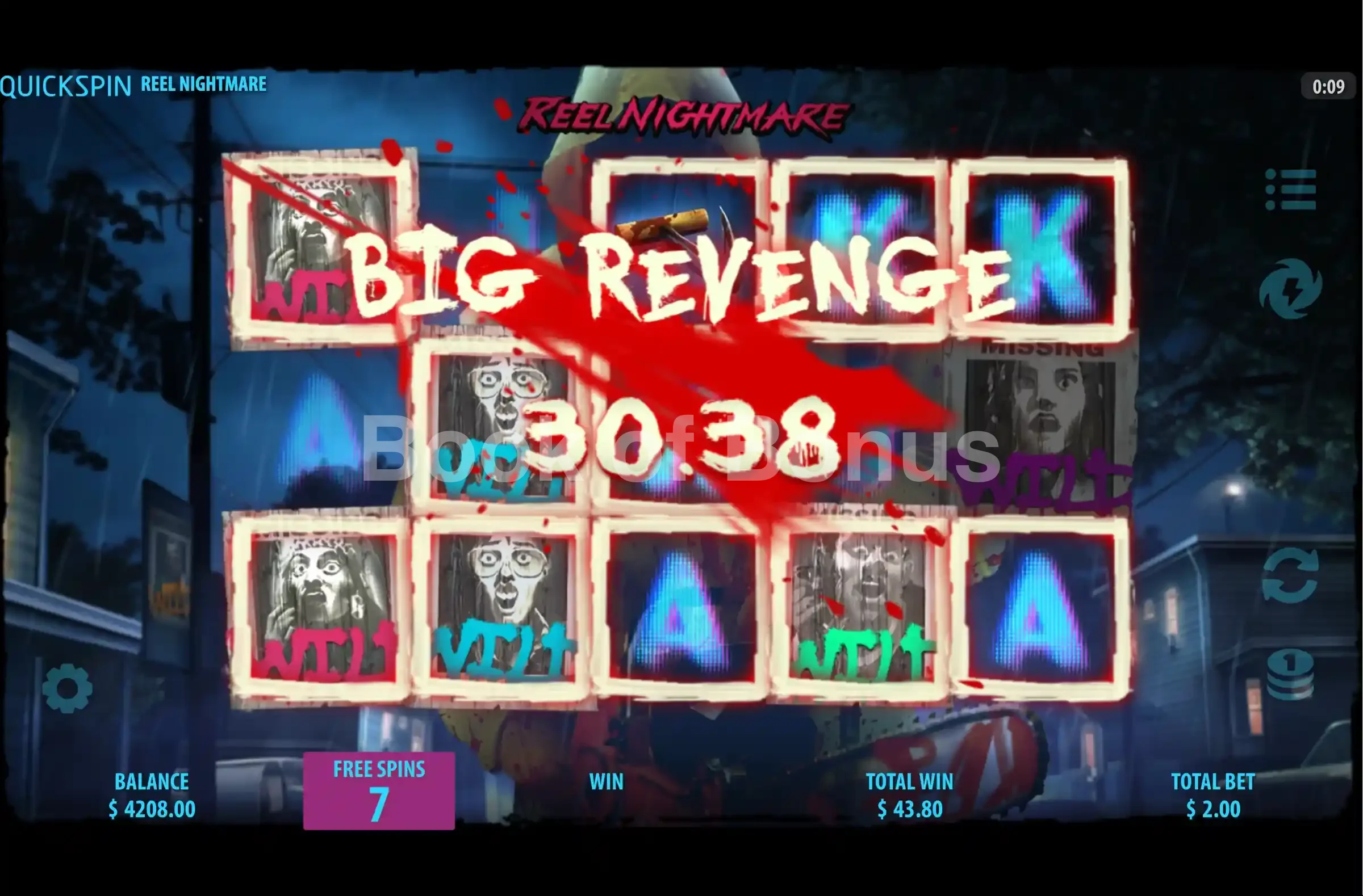 Gros gain sur Reel Nightmare