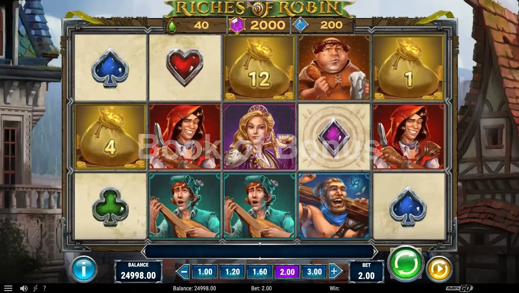 Riches of Robin par Play'n GO - jeu de base et disposition des rouleaux