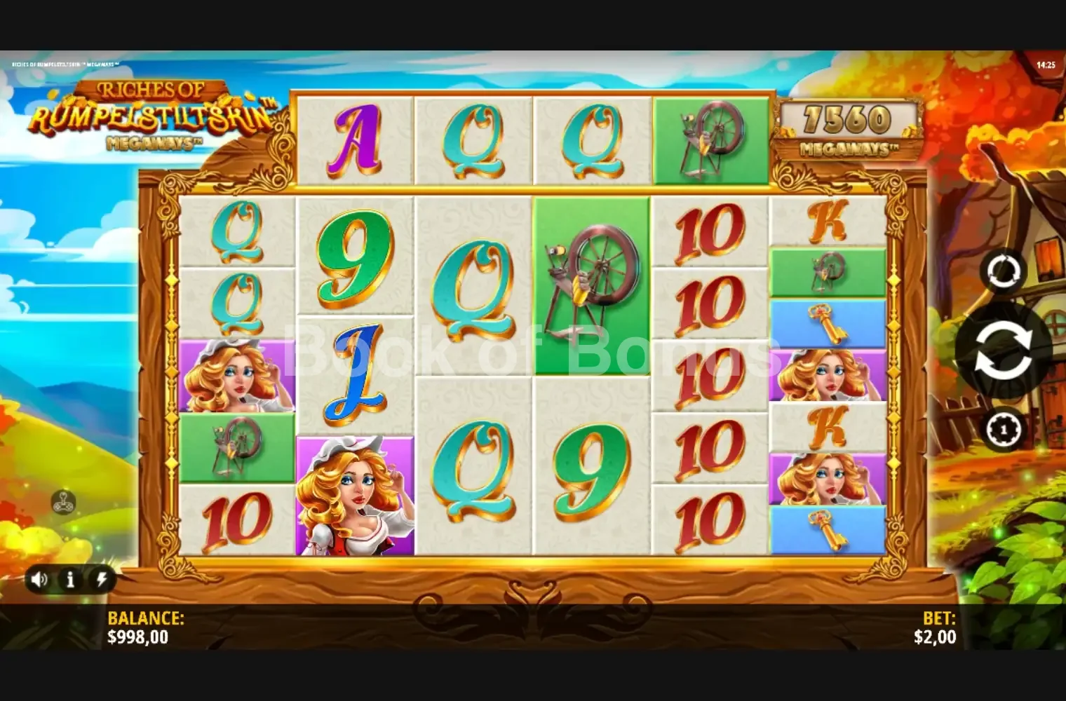 Jeu de base Riches of Rumpelstiltskin Megaways