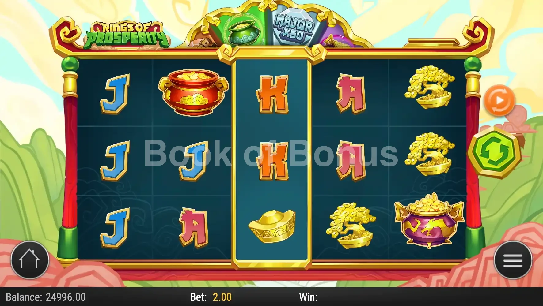 Rings of Prosperity par Play'n GO - base game 2
