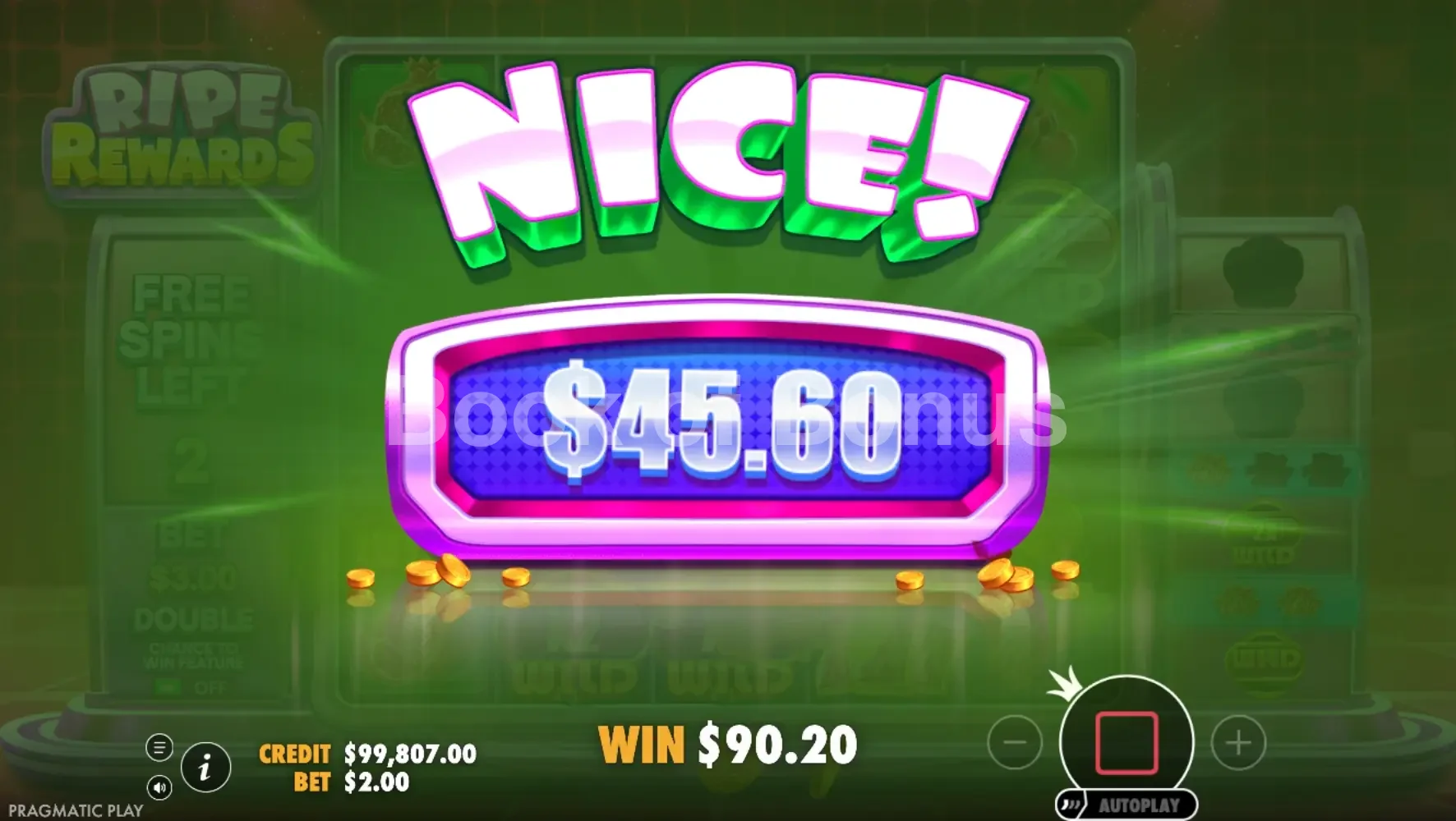 Ripe Rewards par Pragmatic Play - gros gain