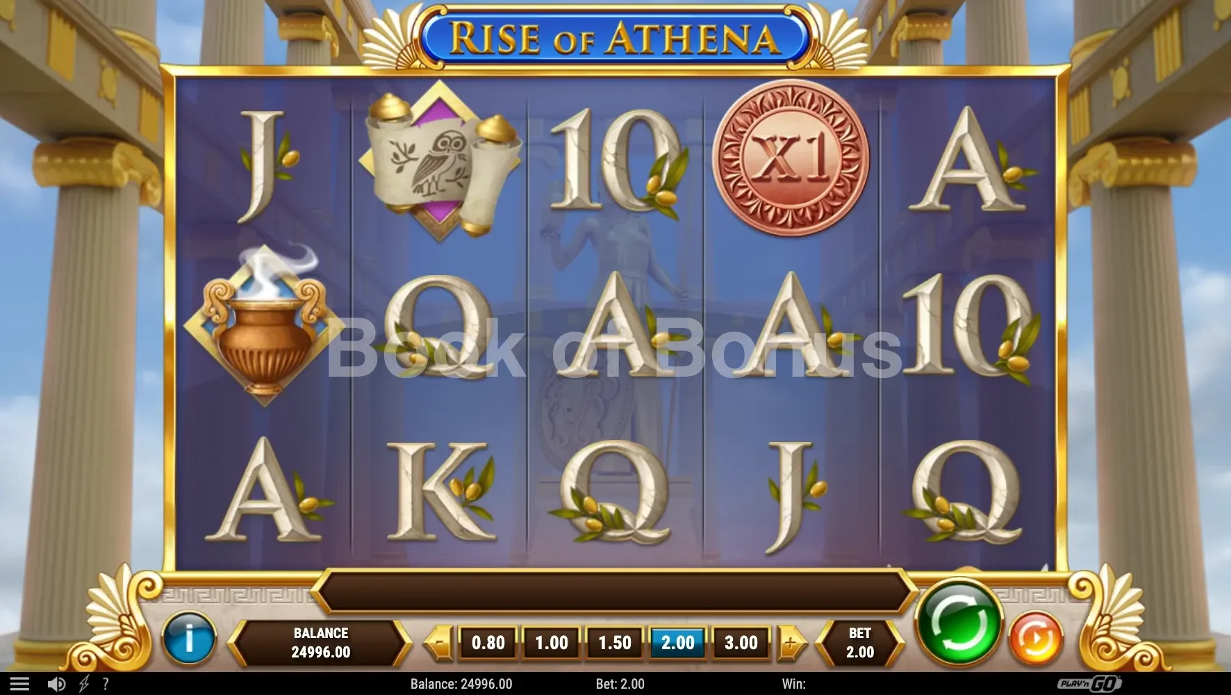 Grille en jeu Rise of Athena