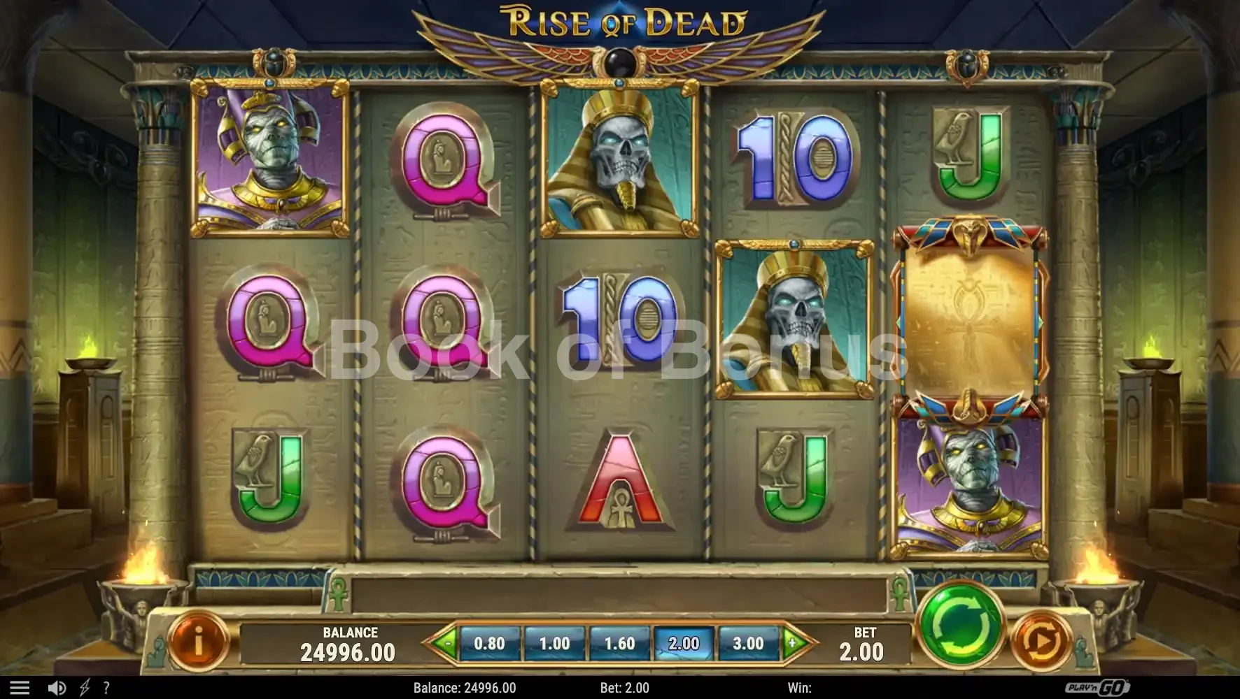 Rise of Dead par Play'n GO - base game 2
