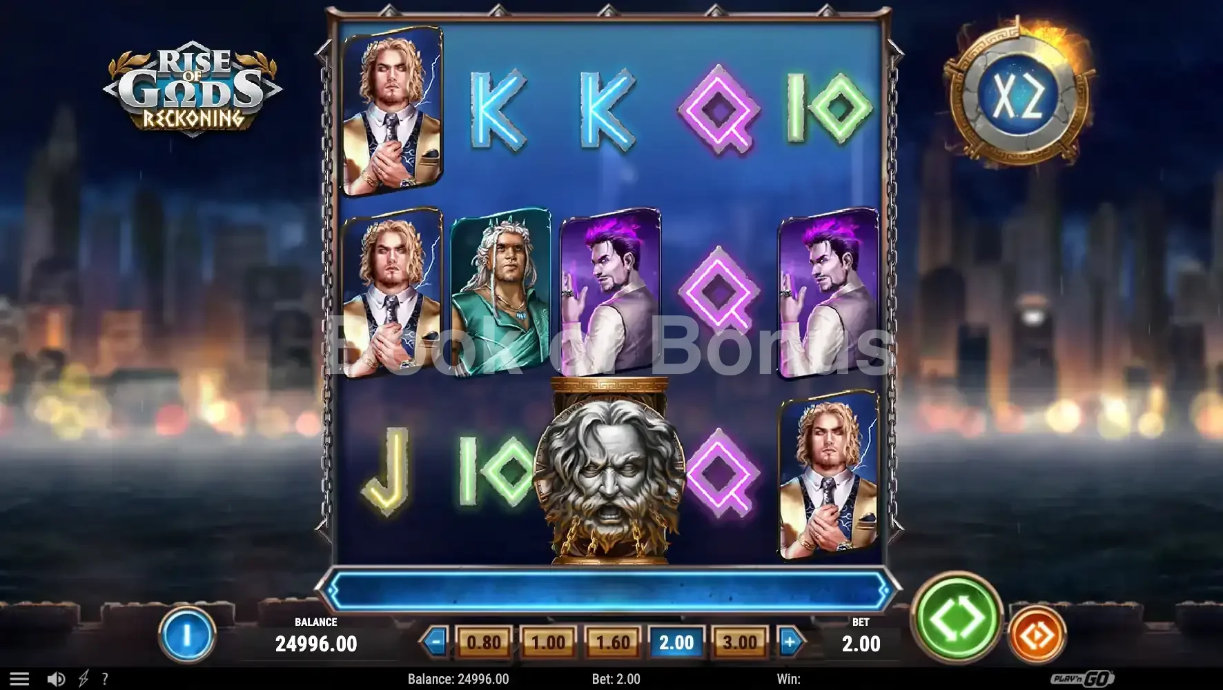Rise of Gods Reckoning par Play'n GO - base game 2