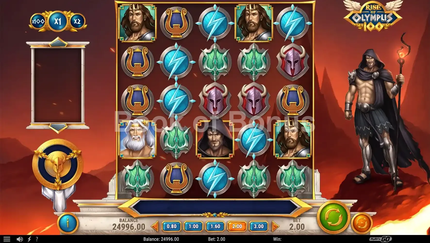 Rise of Olympus 100 par Play'n GO - base game 2