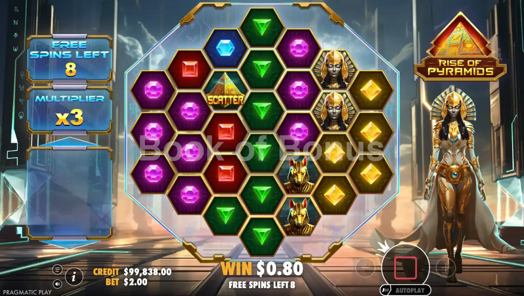 Rise of Pyramids par Pragmatic Play - tours gratuits
