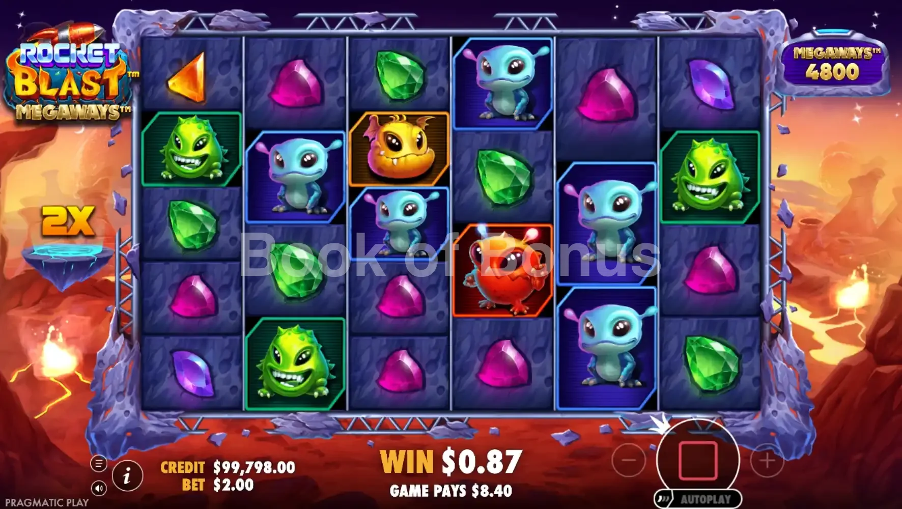 Rocket Blast Megaways par Pragmatic Play - tours gratuits