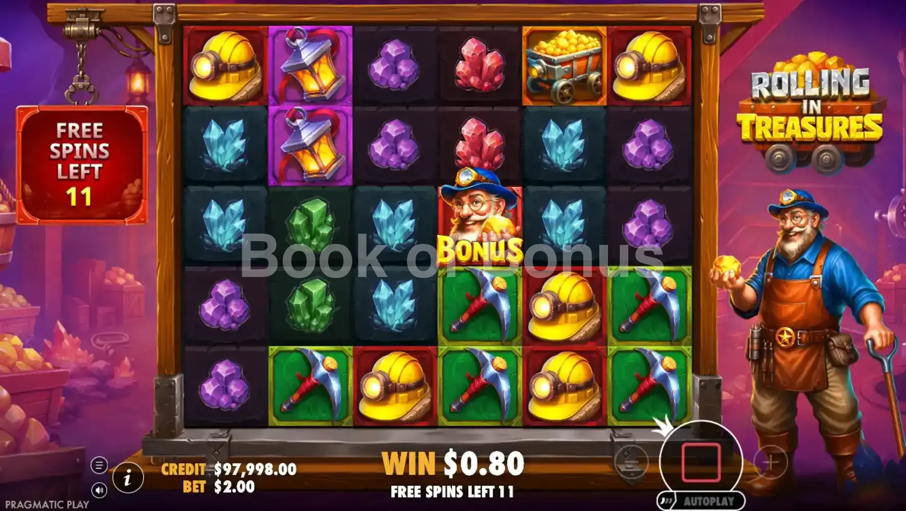 Rolling in Treasures par Pragmatic Play - tours gratuits