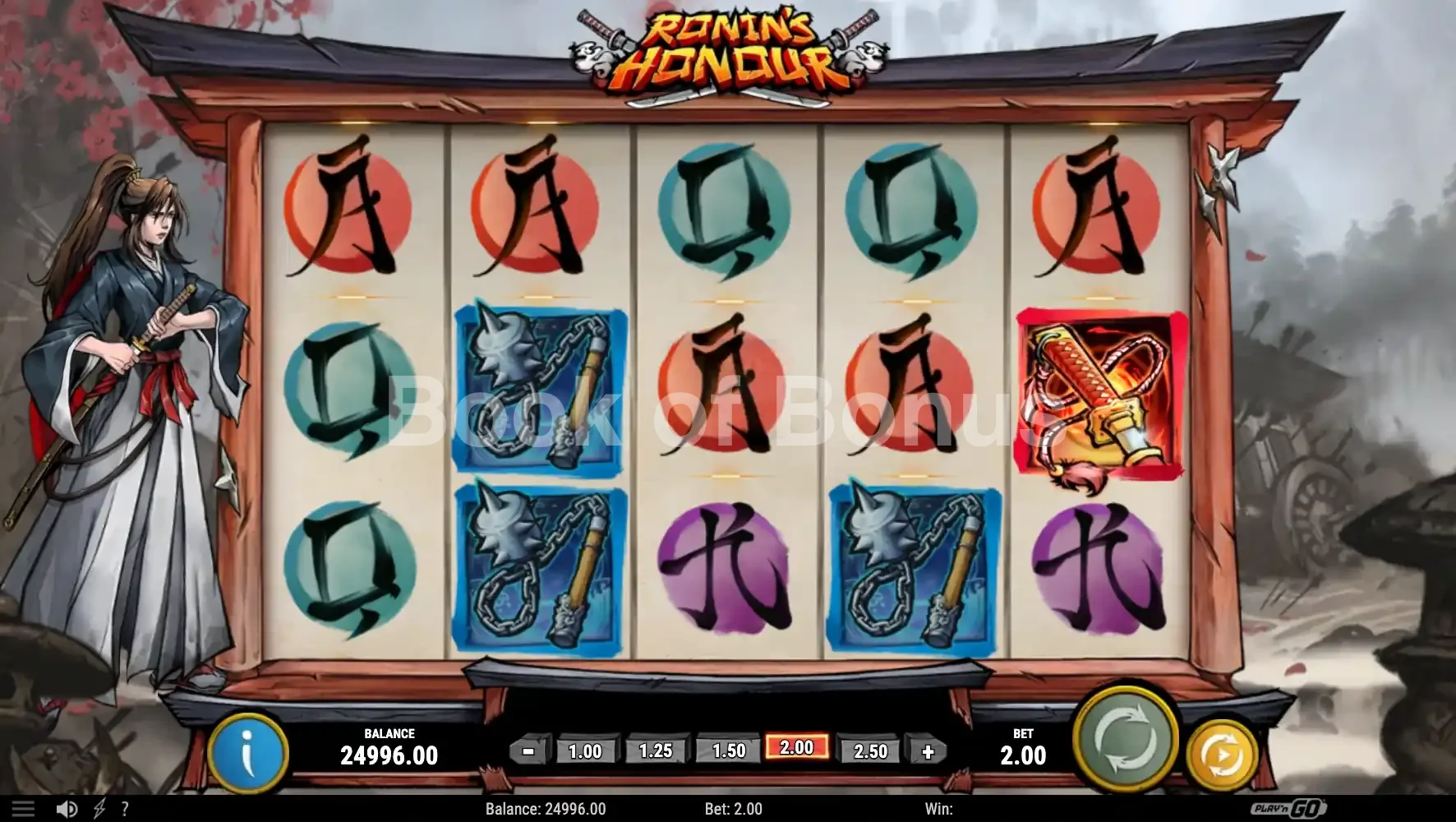 Ronin's Honour par Play'n GO - base game 2
