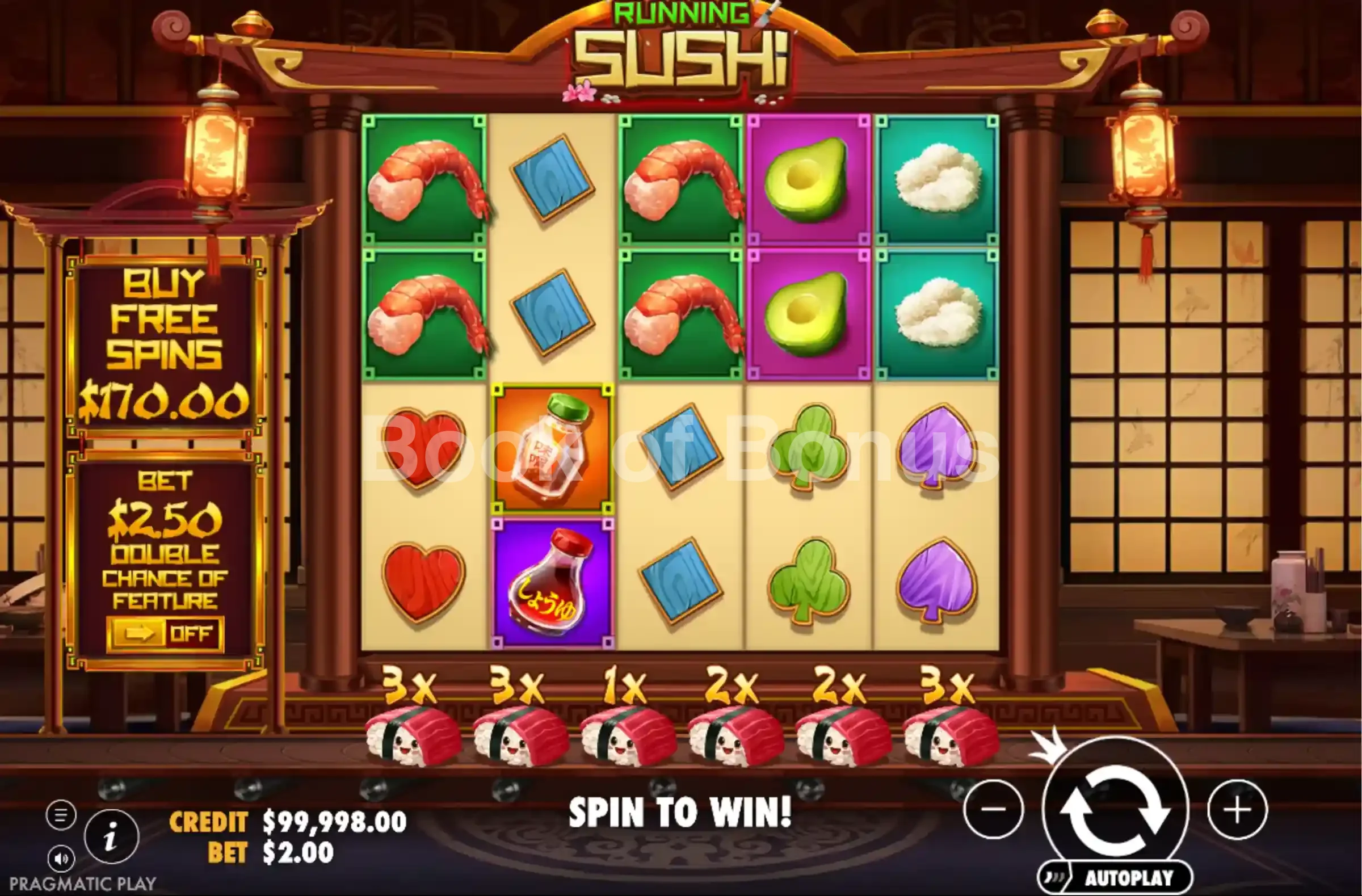 Jeu de base Running Sushi