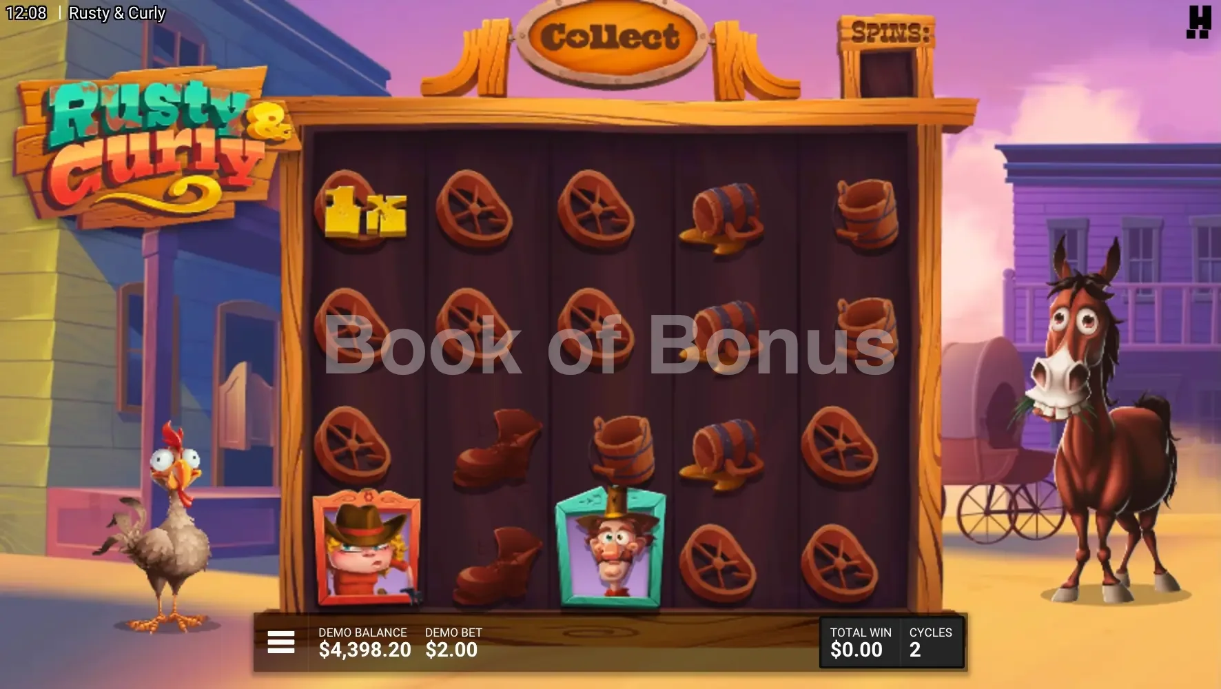 Rusty & Curly par Hacksaw Gaming - tours gratuits