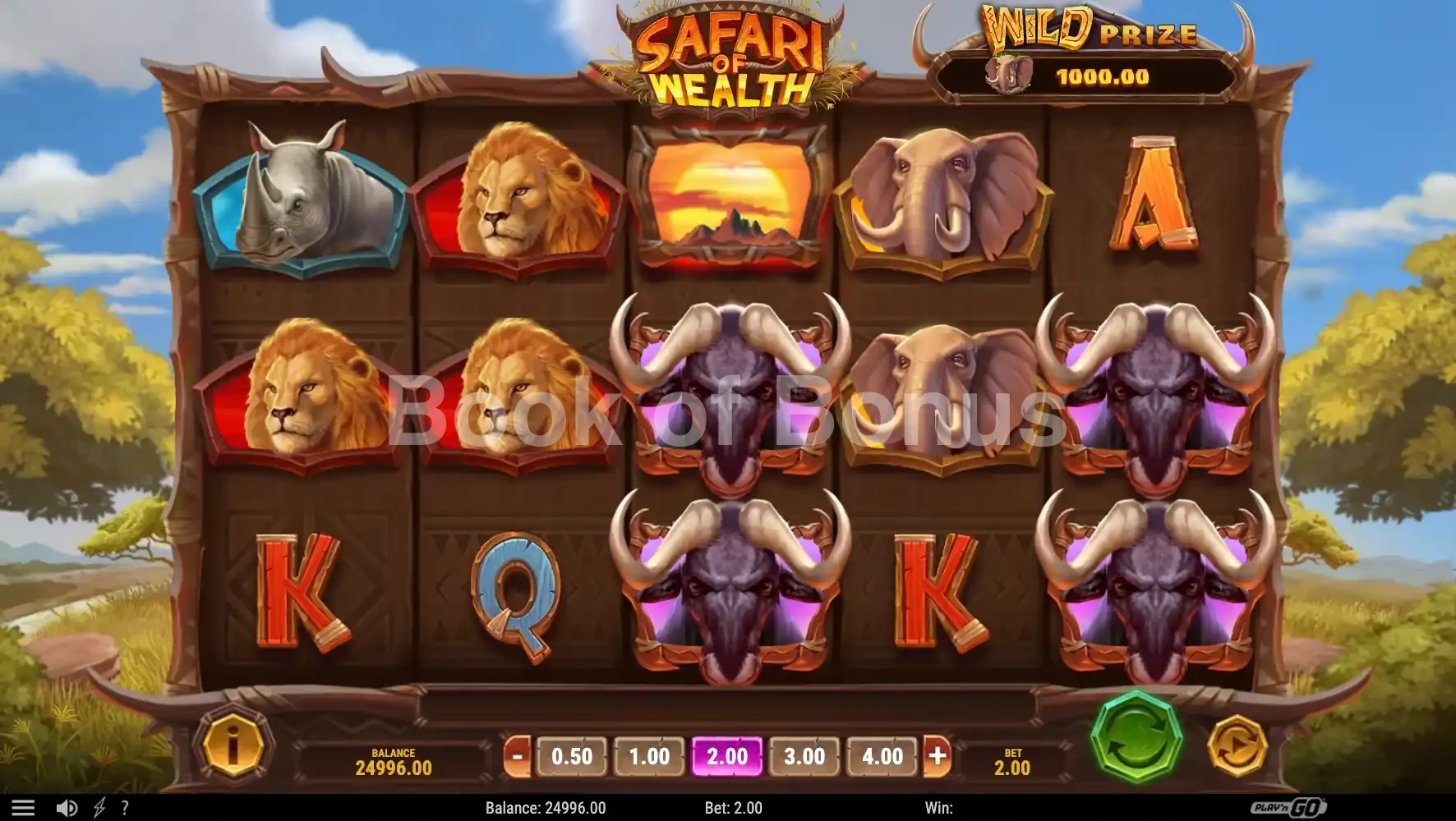 Safari of Wealth par Play'n GO - base game 2