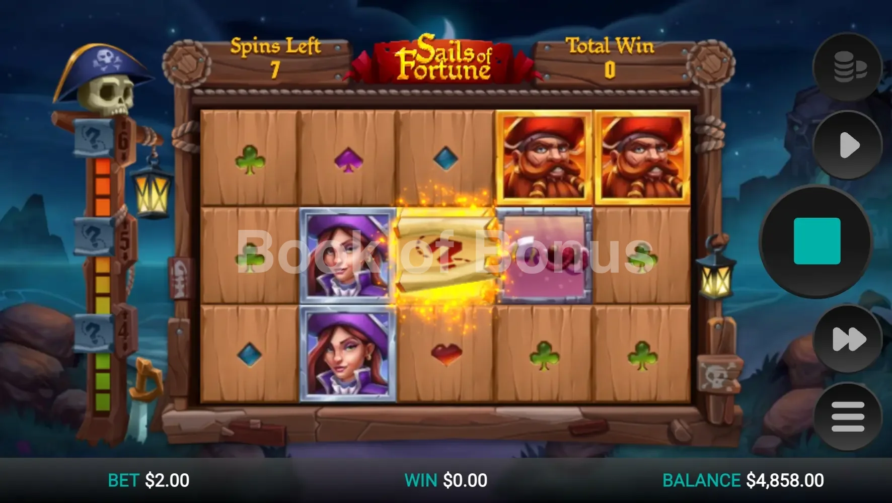Sails of Fortune par Relax Gaming - tours gratuits
