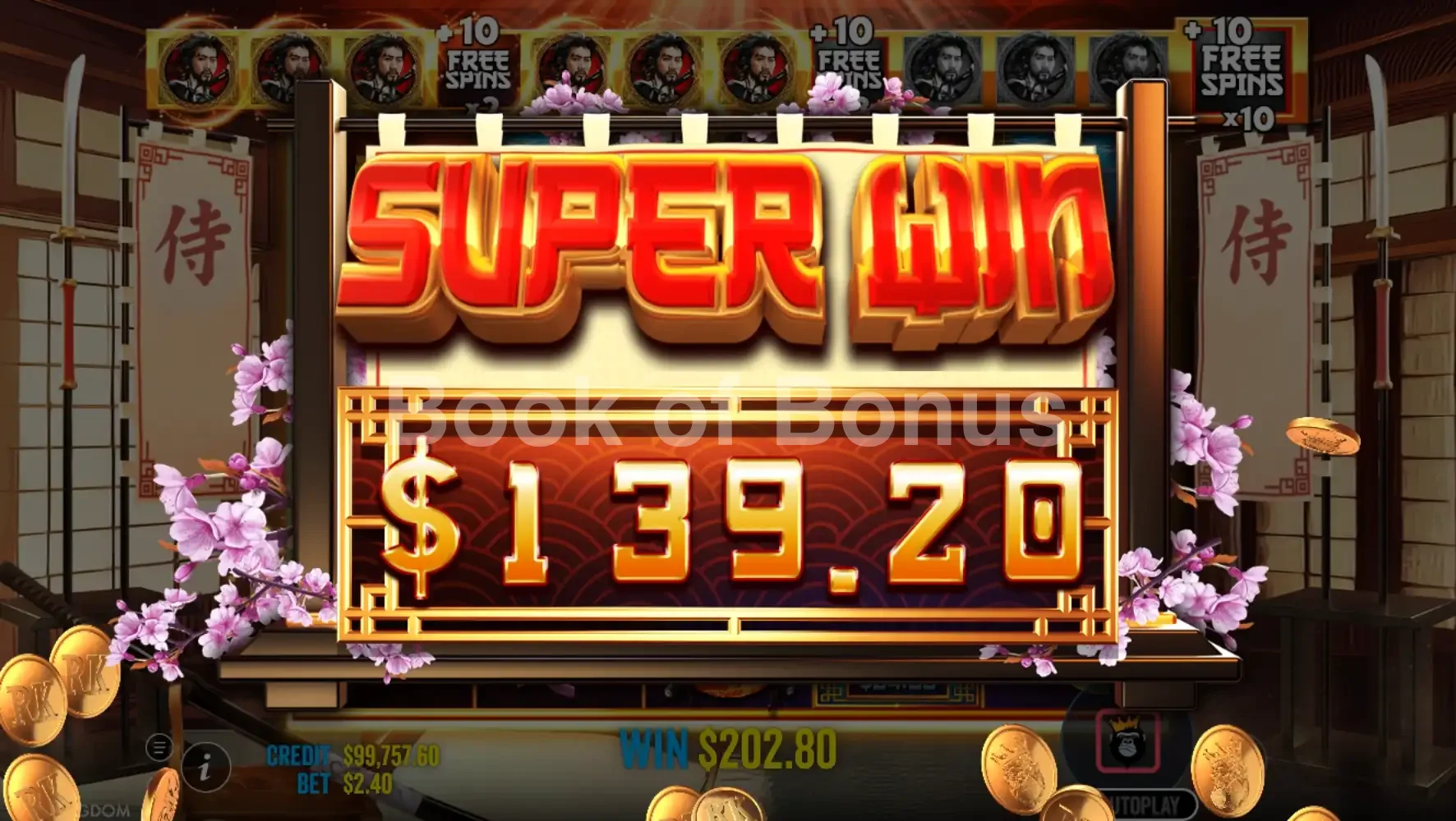 Gros gain Samurai Code