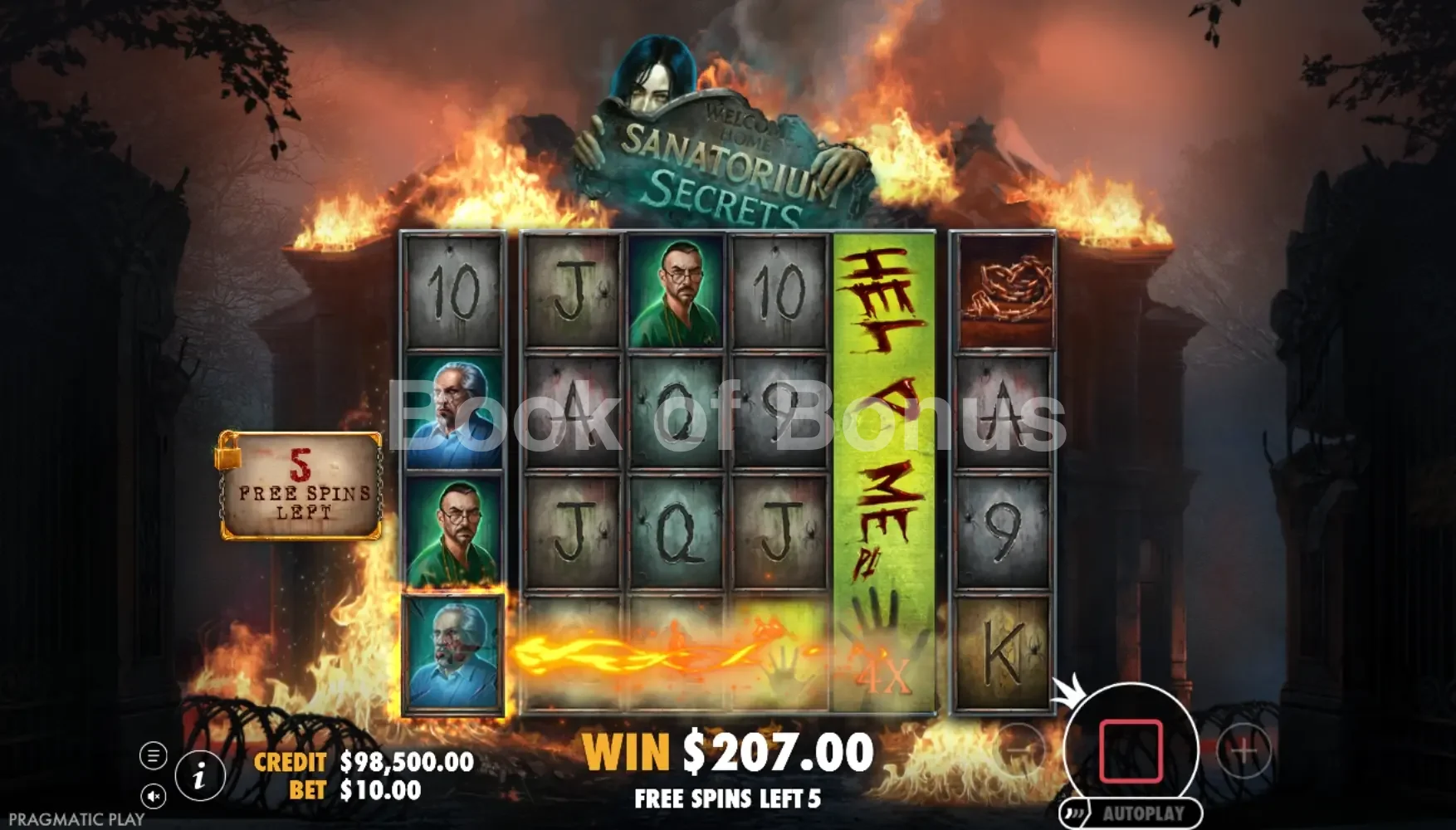 Sanatorium Secrets par Pragmatic Play - tours gratuits
