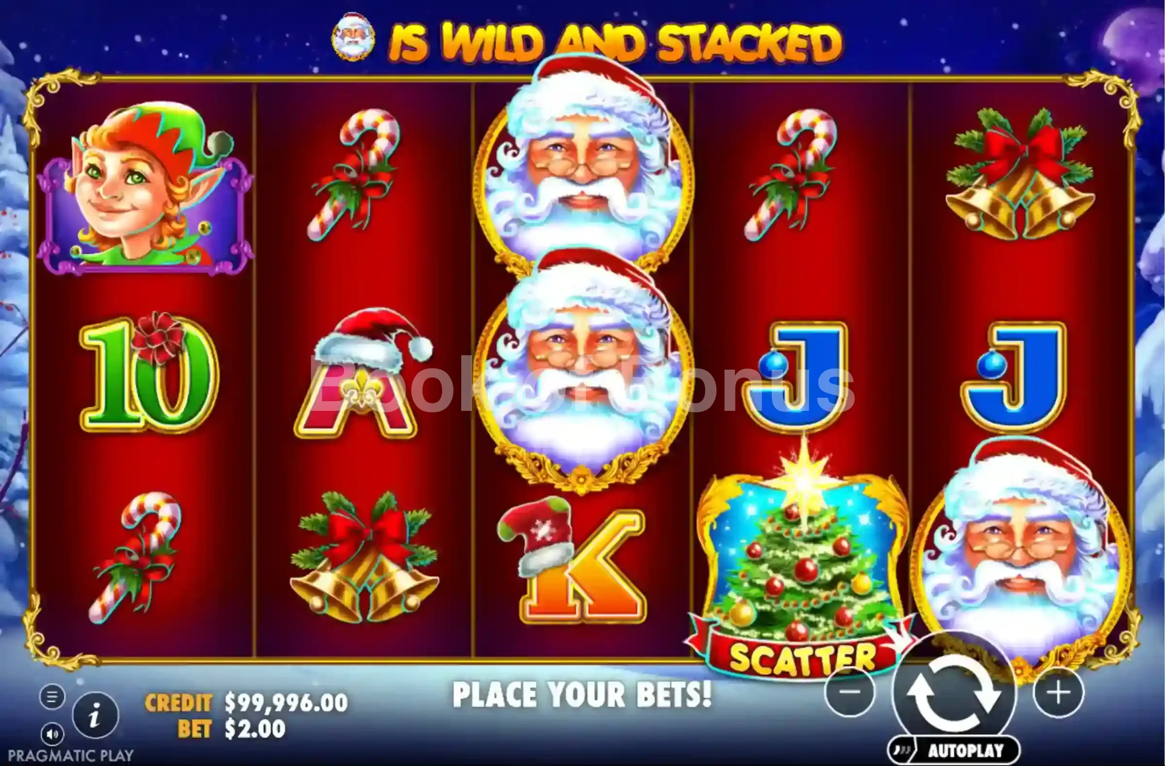 Santa par Pragmatic Play - base game 2