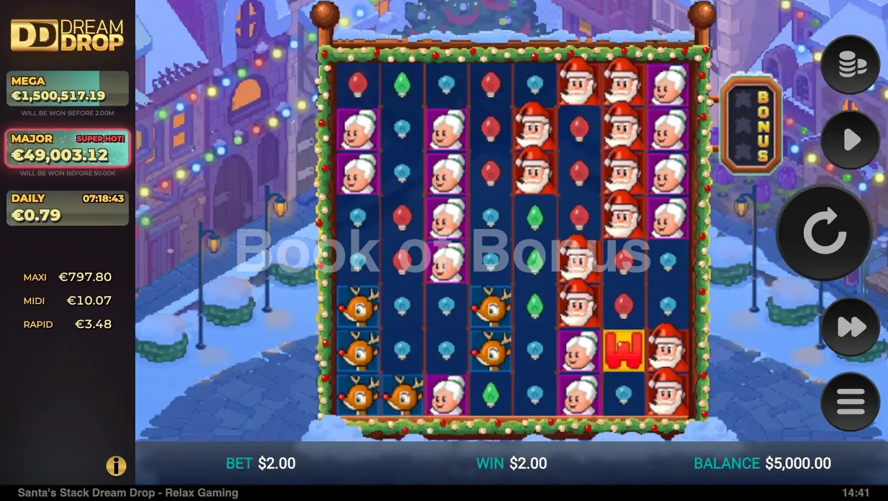 Jeu de base Santa's Stack Dream Drop
